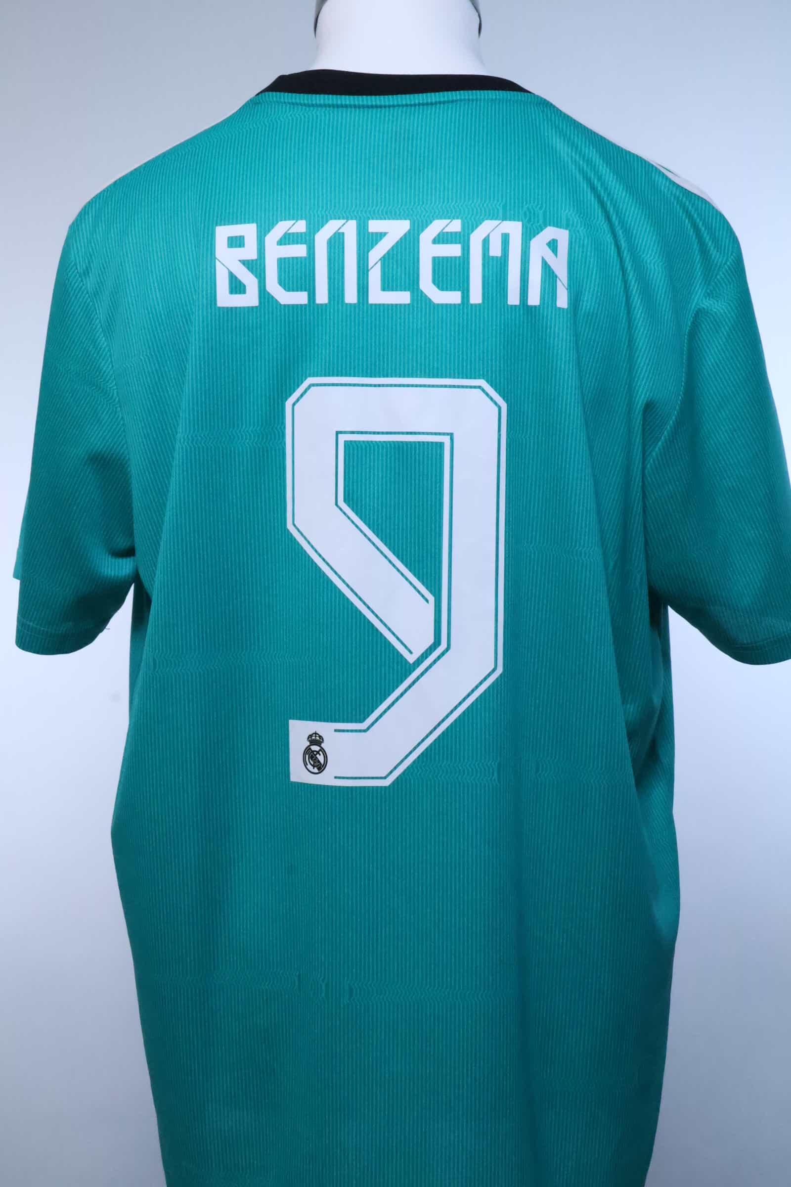 Real Madrid 2021/22 Benzema #9 Third Shirt - XL- FRONT