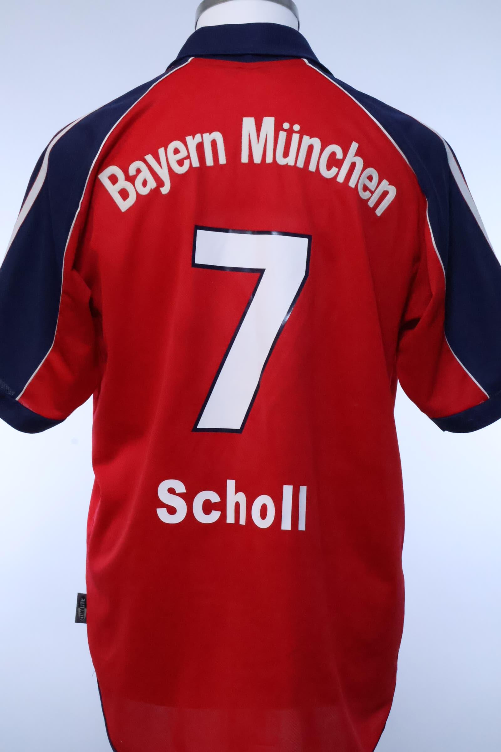 Bayern Munich 1999/01 Scholl #7 Home Shirt - L- FRONT