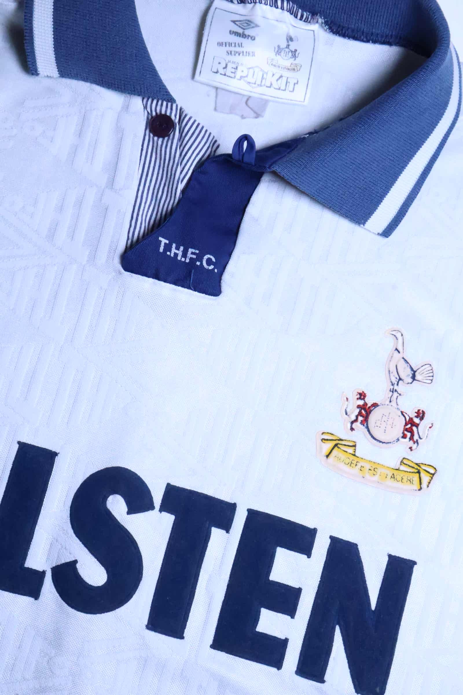 Tottenham Hotspur 1991/93 Gascoigne #8 Home Shirt - L- TAGS