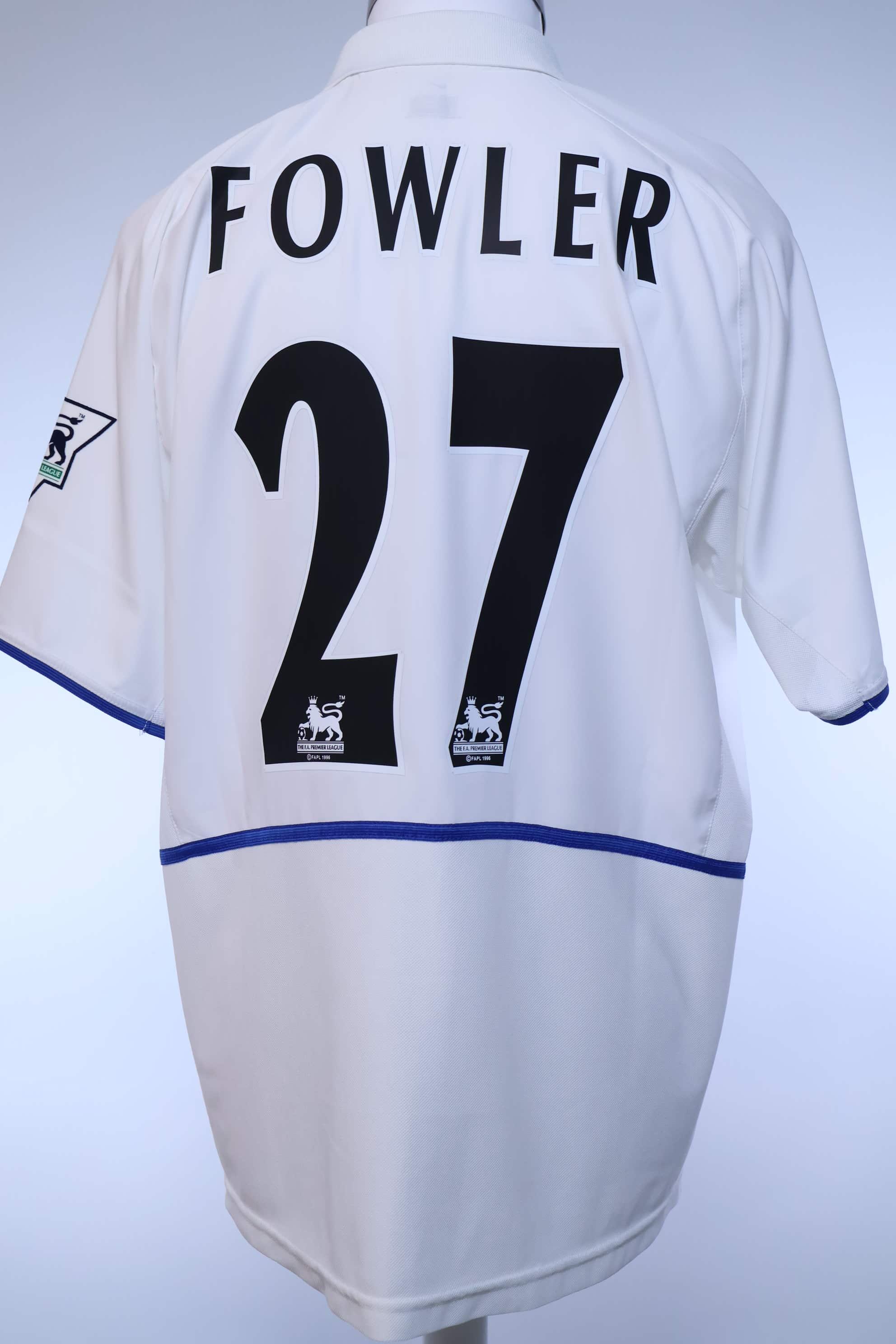 Leeds United Fowler #27 2002/03 Home Shirt - M- FRONT
