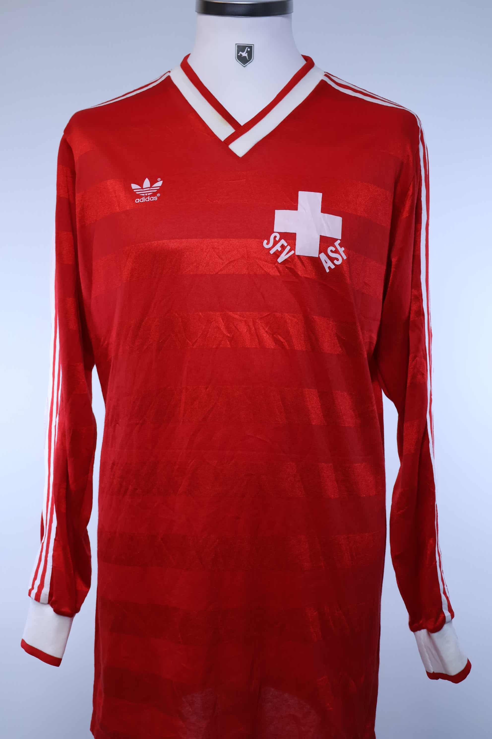 Switzerland 1984/86 Home Shirt - L- FRONT