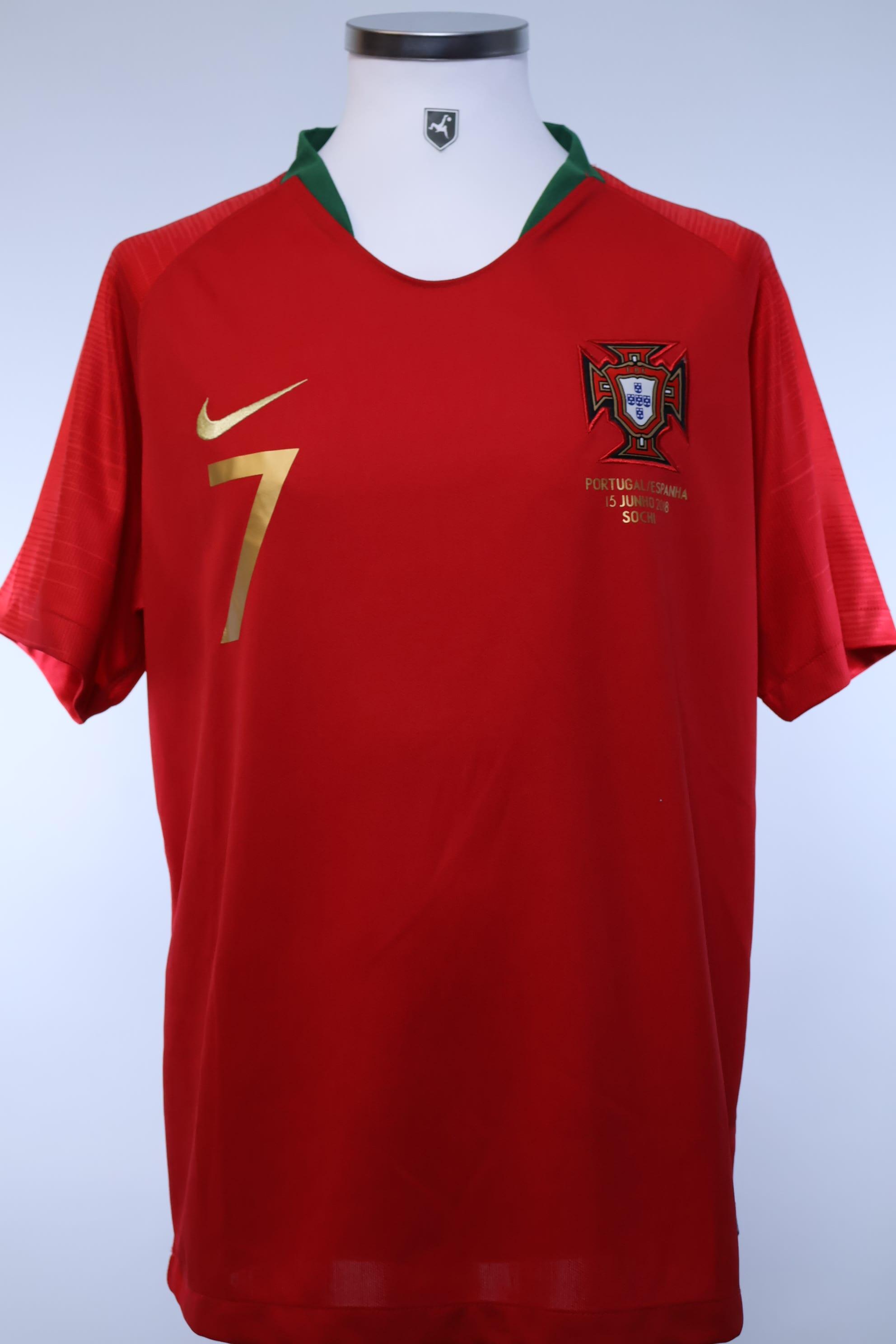 Portugal Ronaldo #7 2018/19 Home Shirt - XL- FRONT
