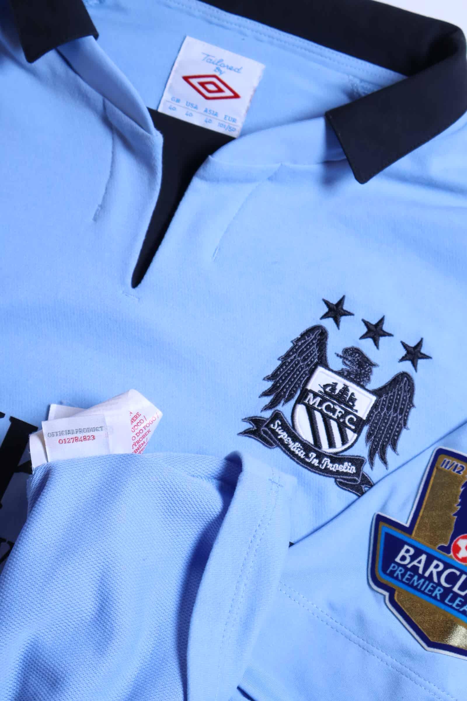 Manchester City Kolarov #13 2012/13 Home Shirt - M- TAGS