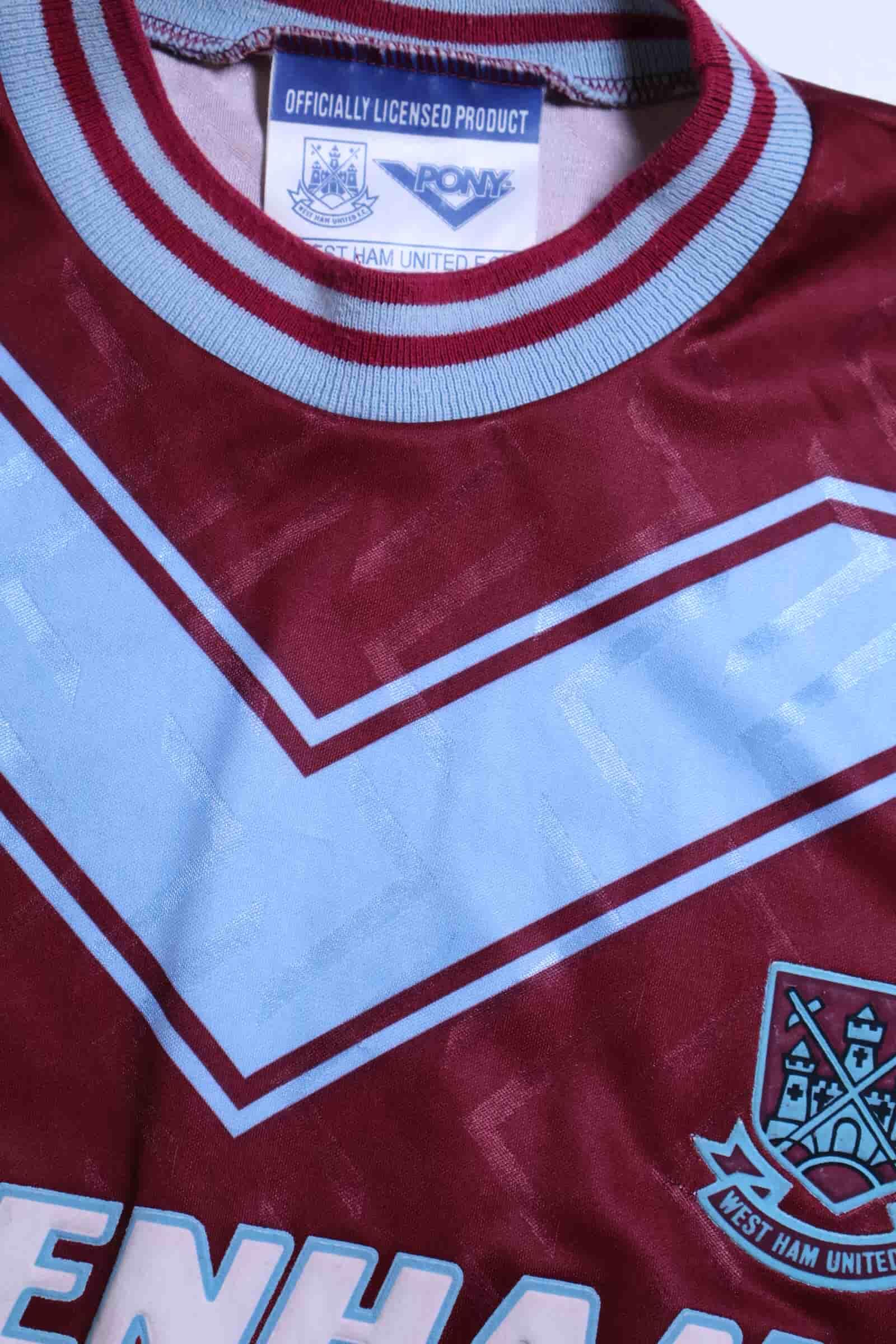West Ham United 1993/95 Home Shirt - L- TAGS