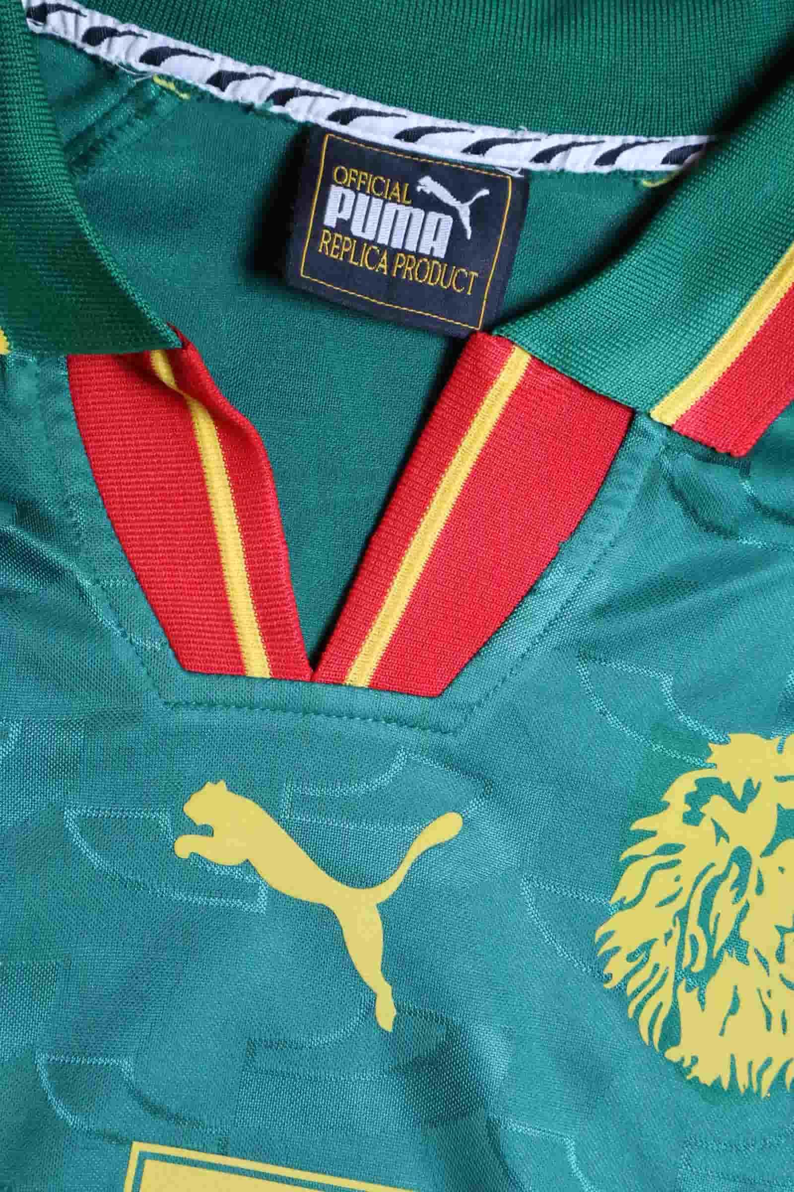 Cameroon Omam Biyik #7 1998/99 Home Shirt - XL