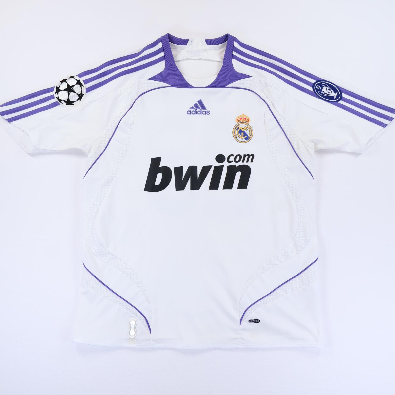 Real Madrid Sneijder #23 2007/08 Home Shirt - M- FRONT