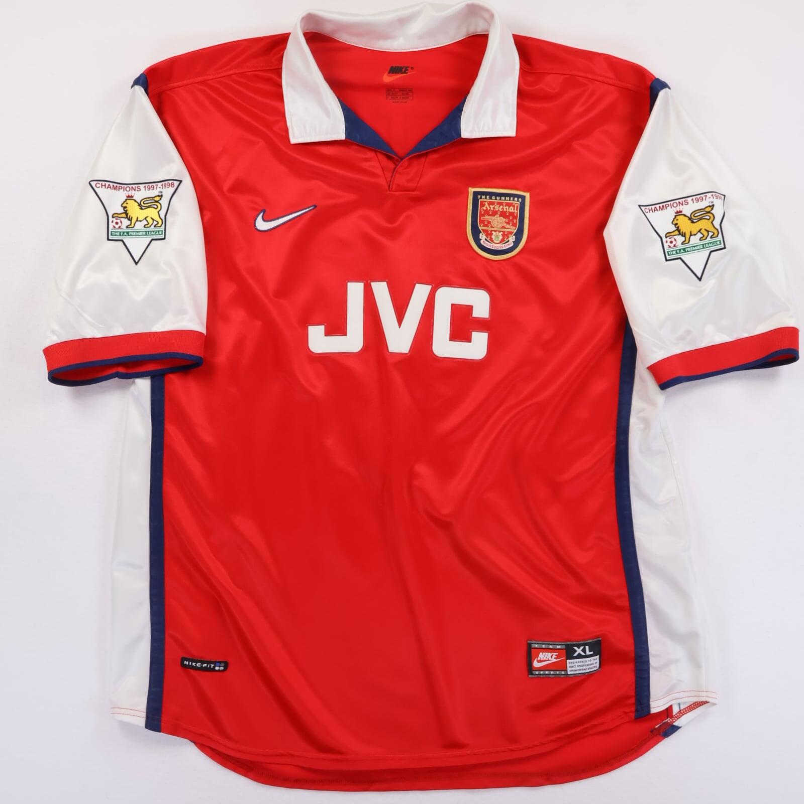 Arsenal Petit #17 1998/99 Home Shirt - XL- BACK