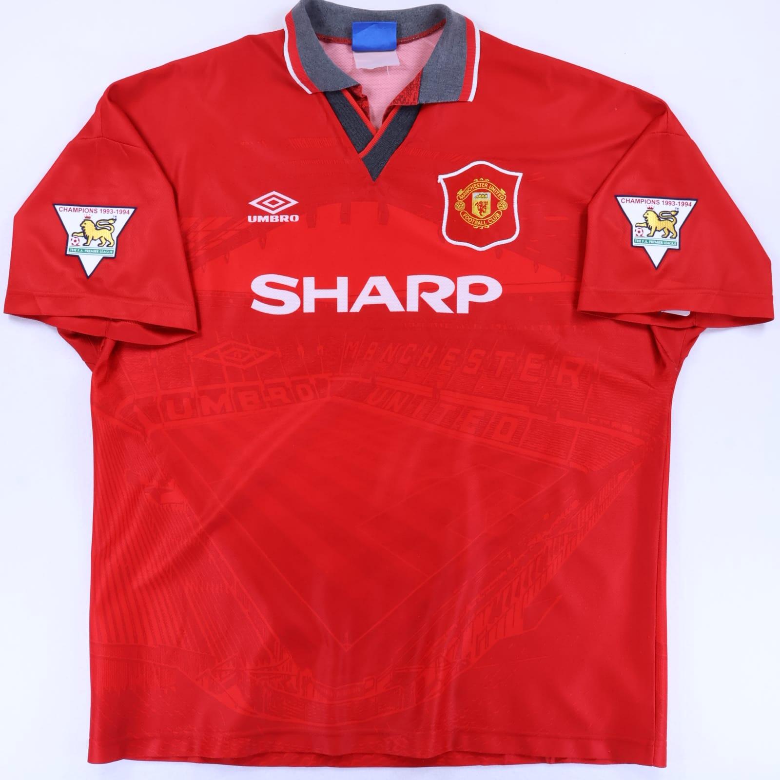 Manchester United Irwin #3 1994/95 Home Shirt - XXL- BACK