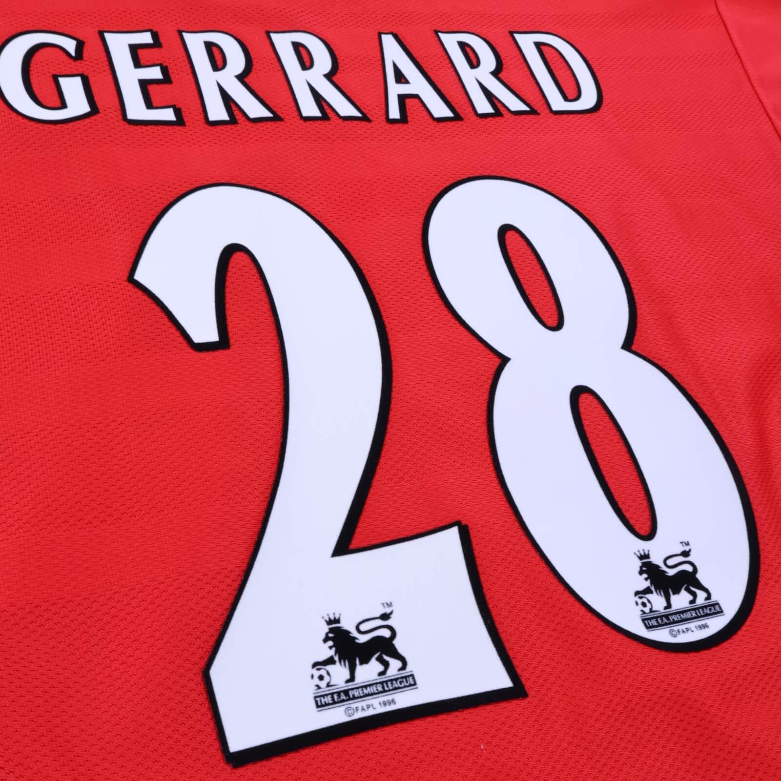 Liverpool F.C Gerrard #28 1998/99 Home Shirt - L