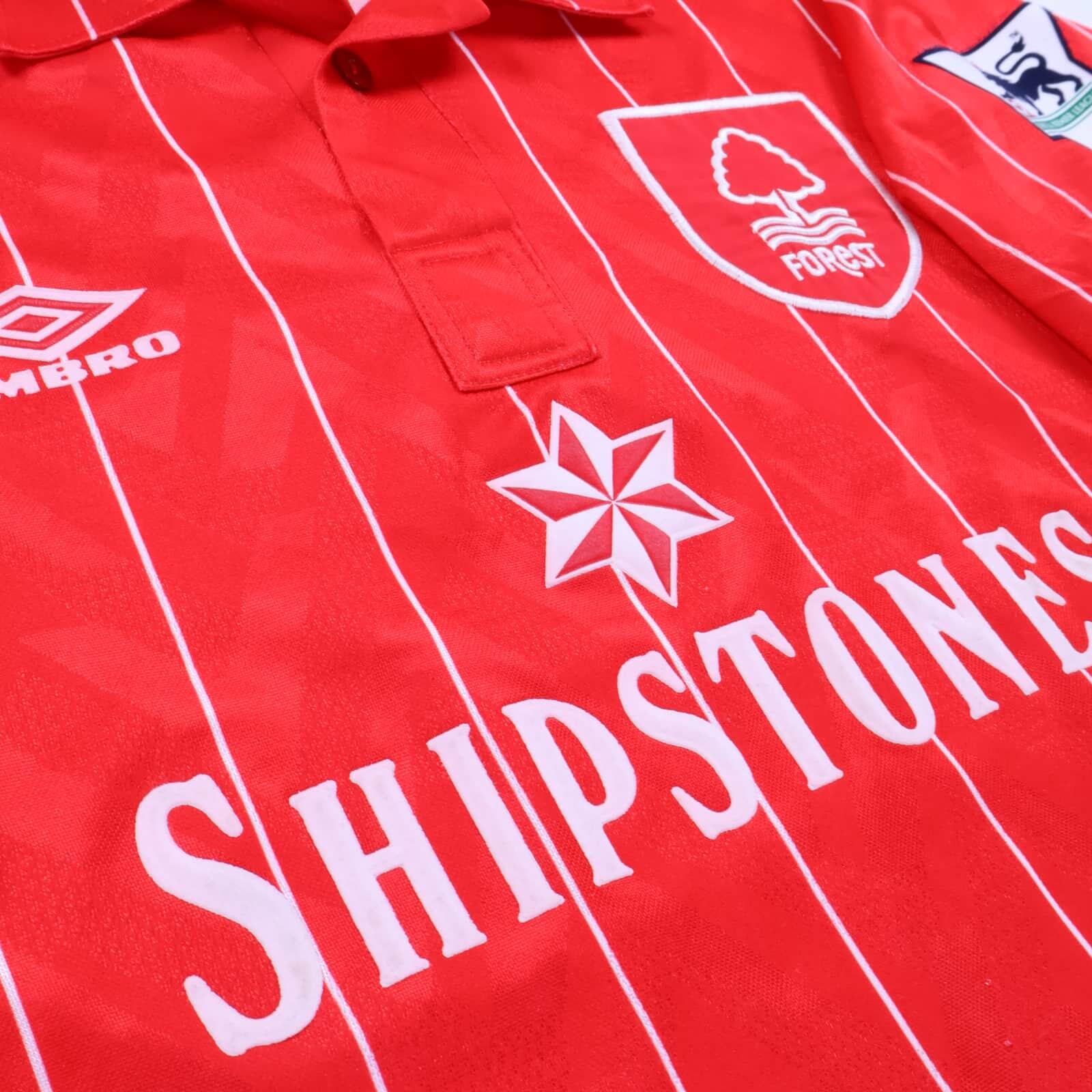 Nottingham Forest Keane #6 1992/94 Home Shirt - L