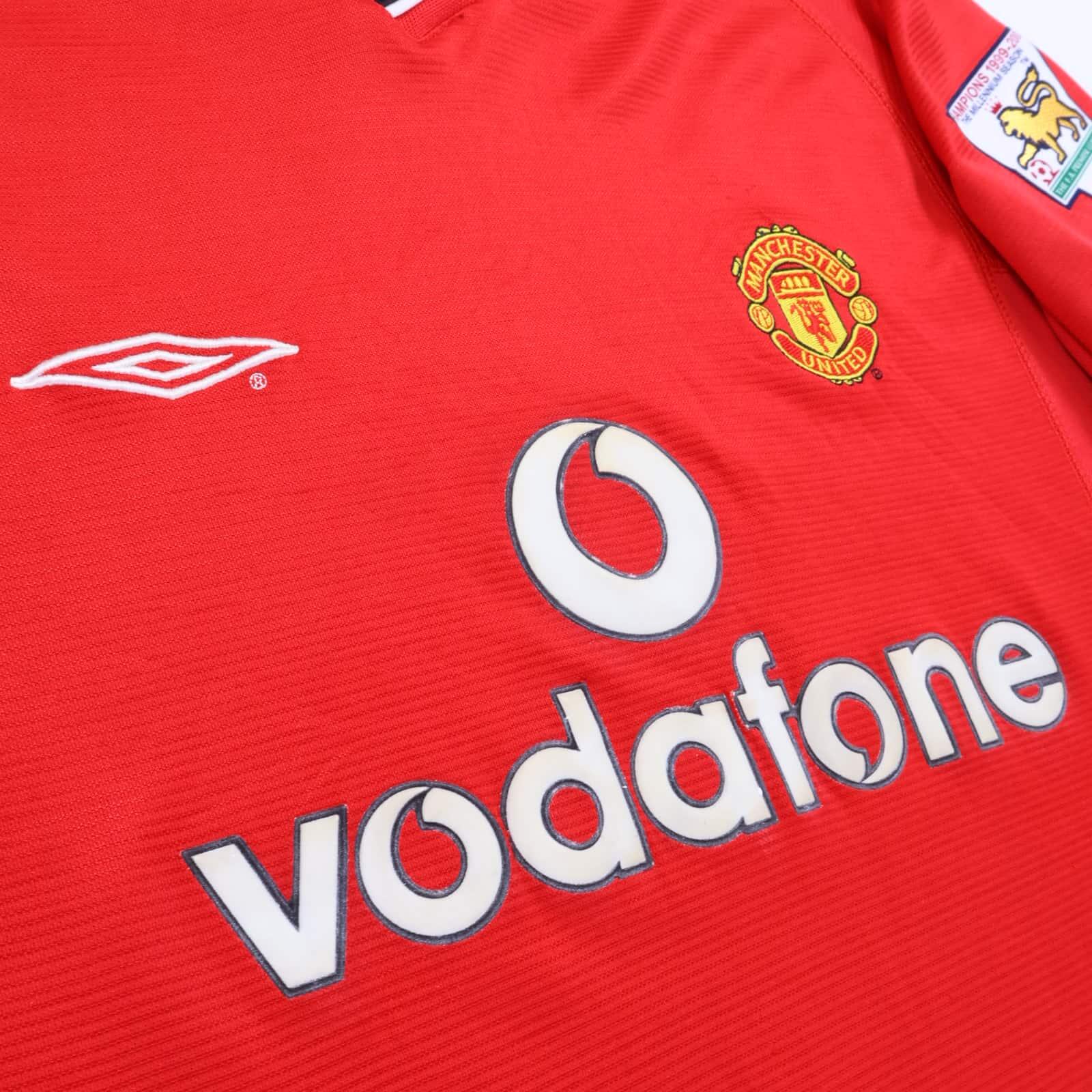Manchester United Yorke #19 2000/02 Home Shirt - M