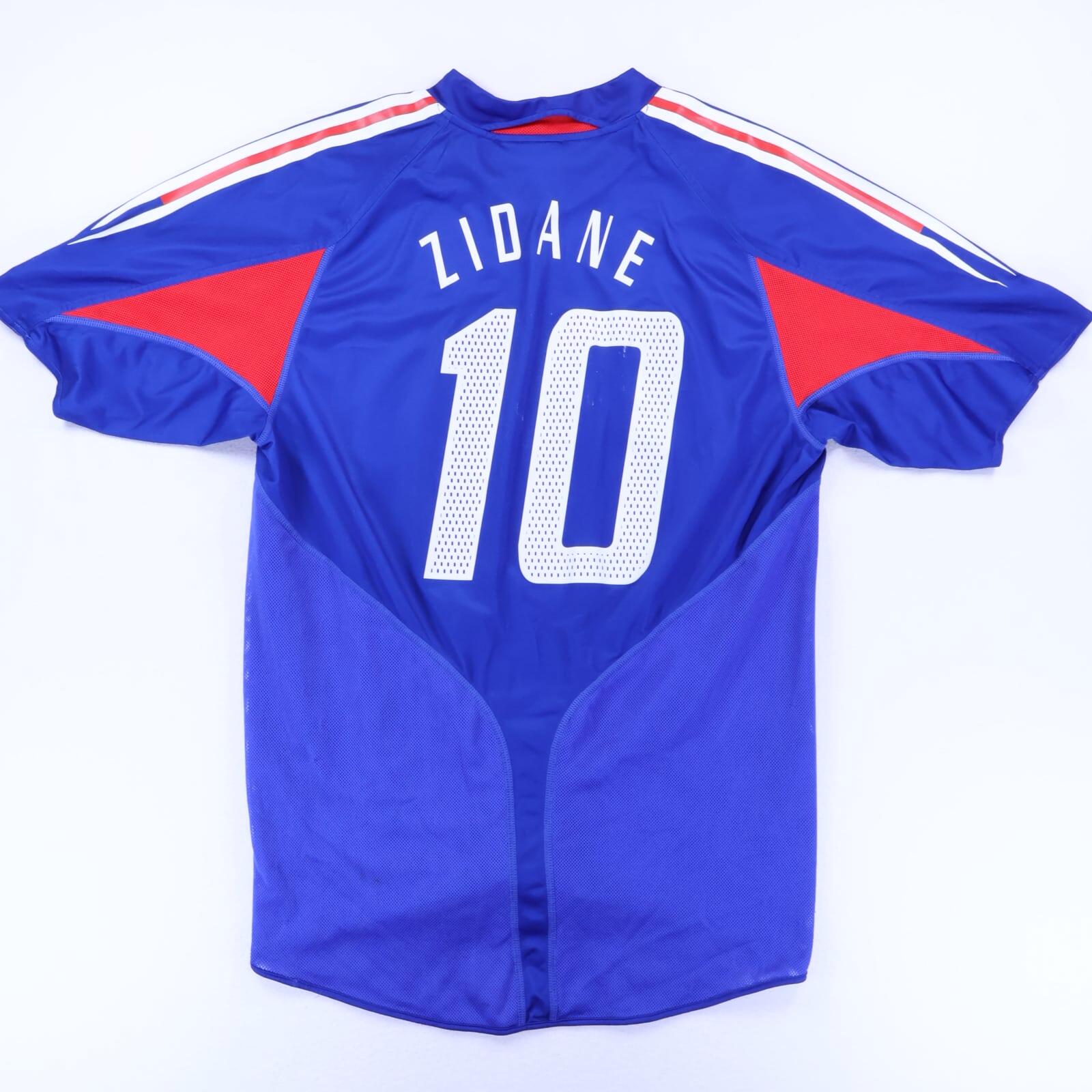 France Zidane #10 2002/04 Home Shirt - L- FRONT