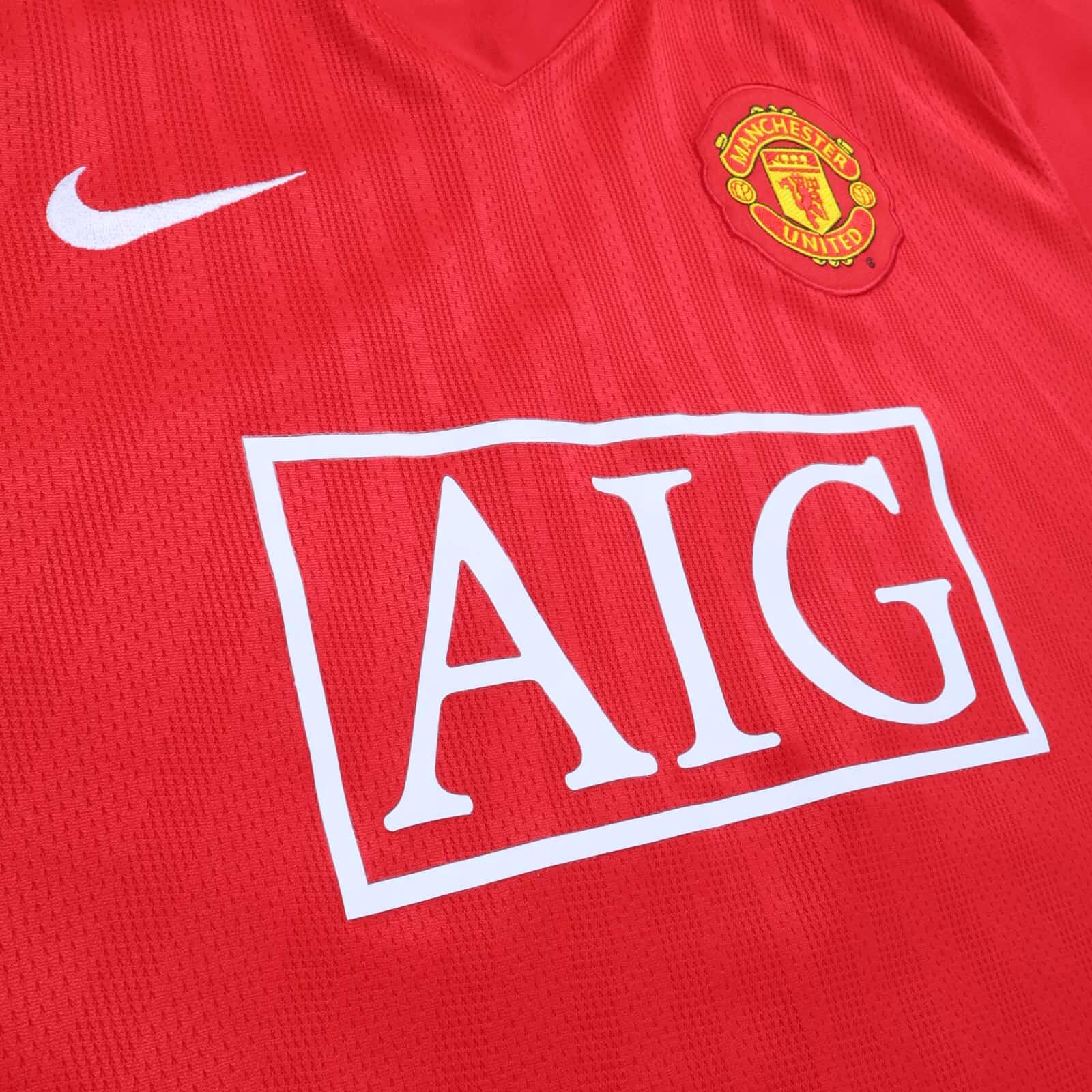 Manchester United 2007/08 Home Shirt - L