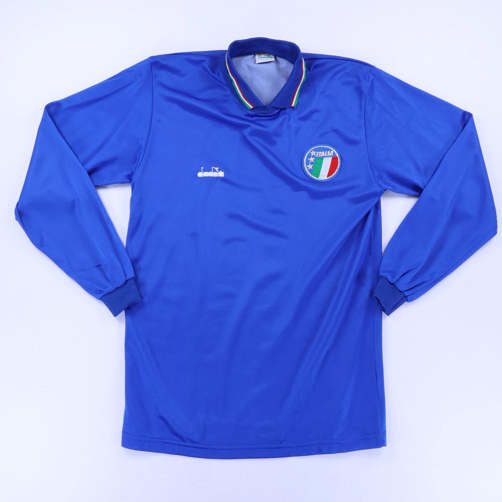 Italy 1986/91 Home Shirt - Long Sleeve - M- FRONT