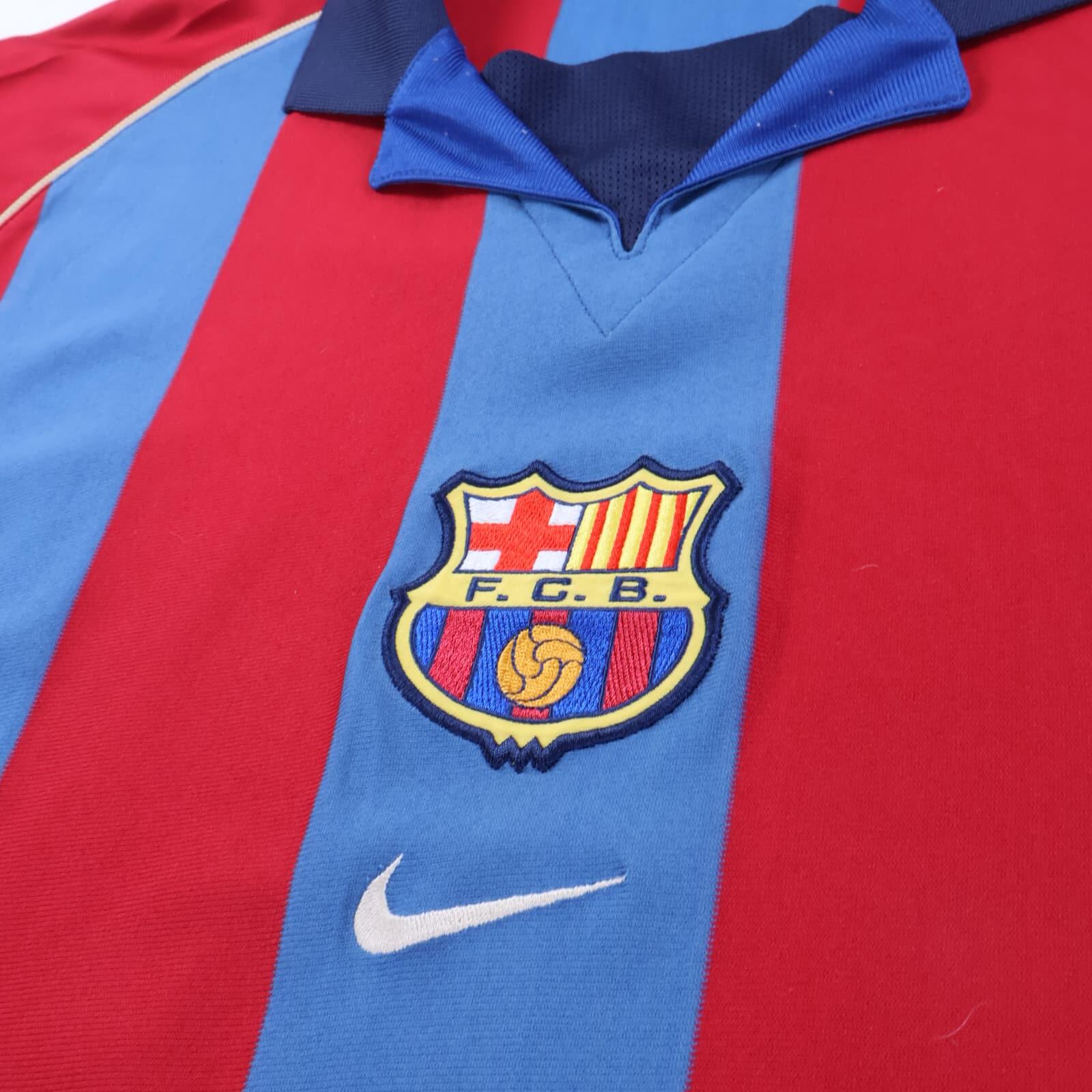 Barcelona Puyol #24 2001/02 Home Shirt - XL