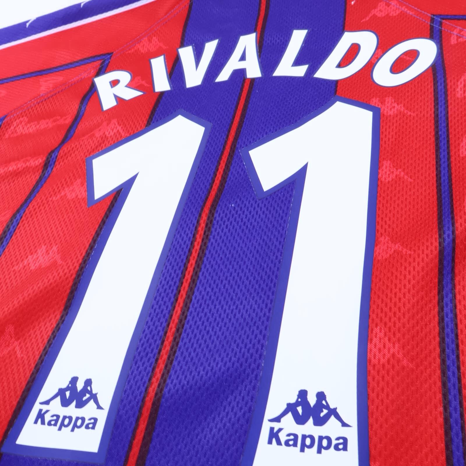 Barcelona Rivaldo #11 1997/98 Home Shirt - L- TAGS