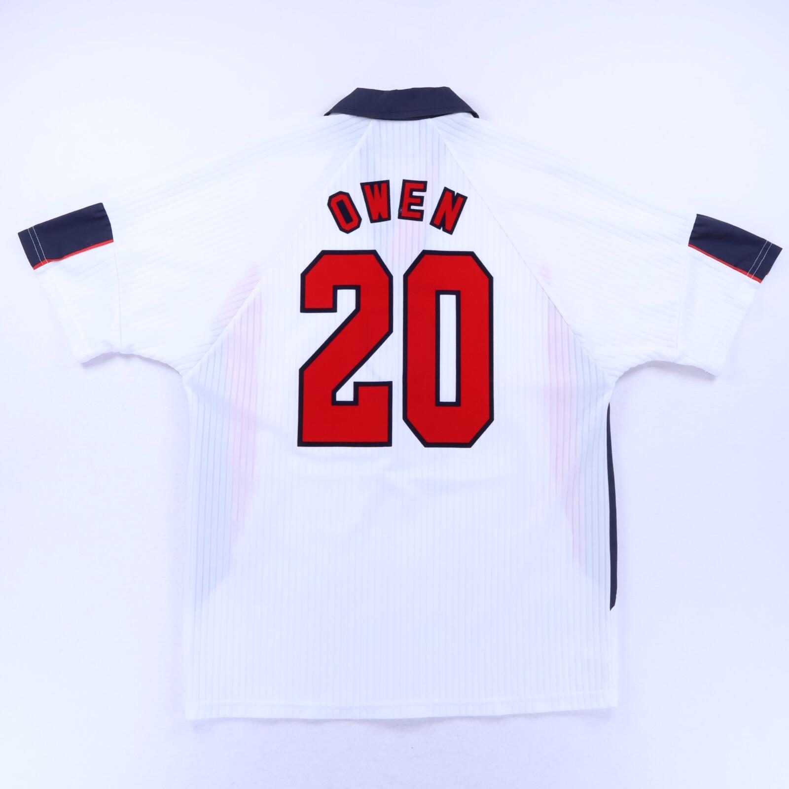 England Owen #20 1997/99 Home Shirt - L- FRONT
