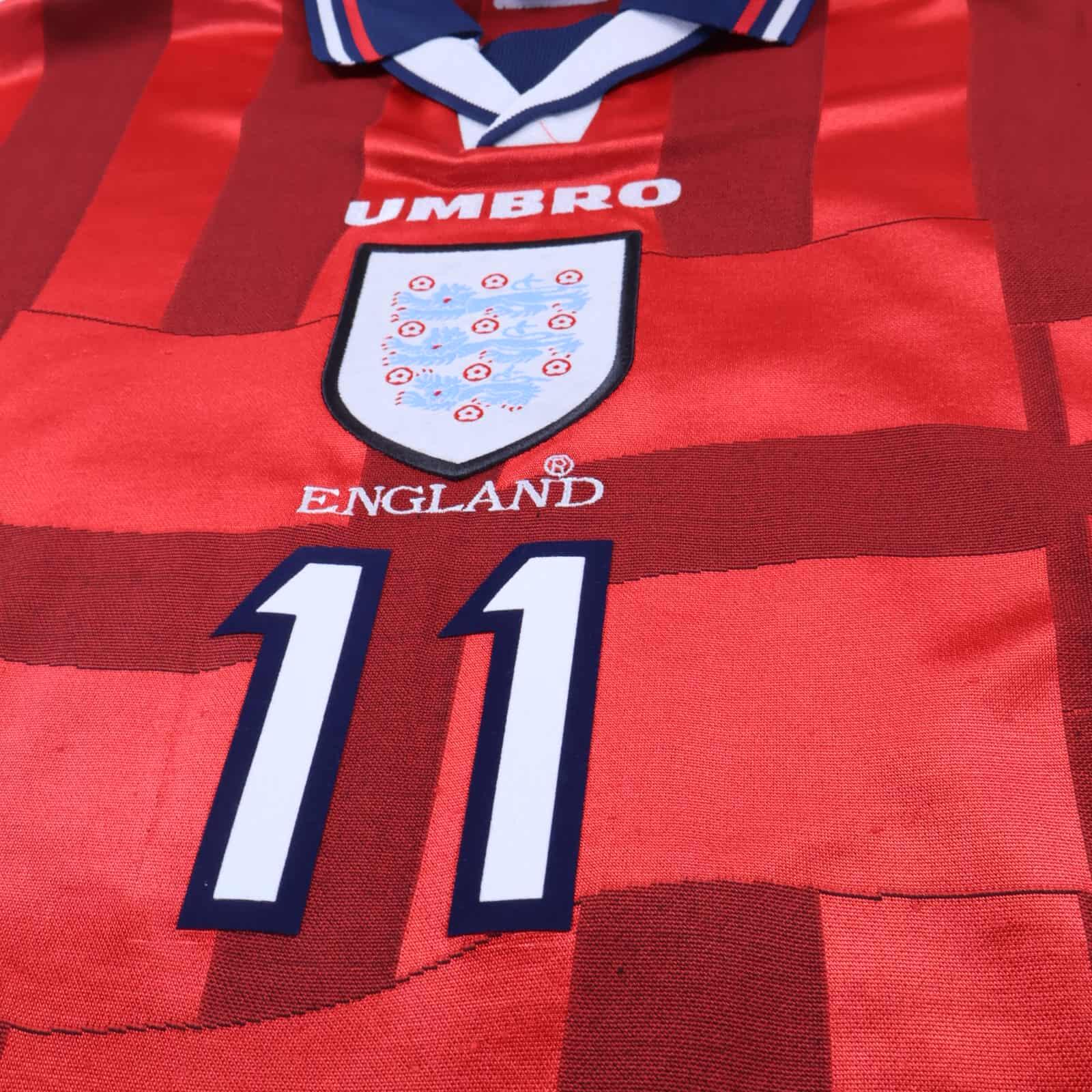 England Mcmanaman #11 1997/99 Away Shirt - XL