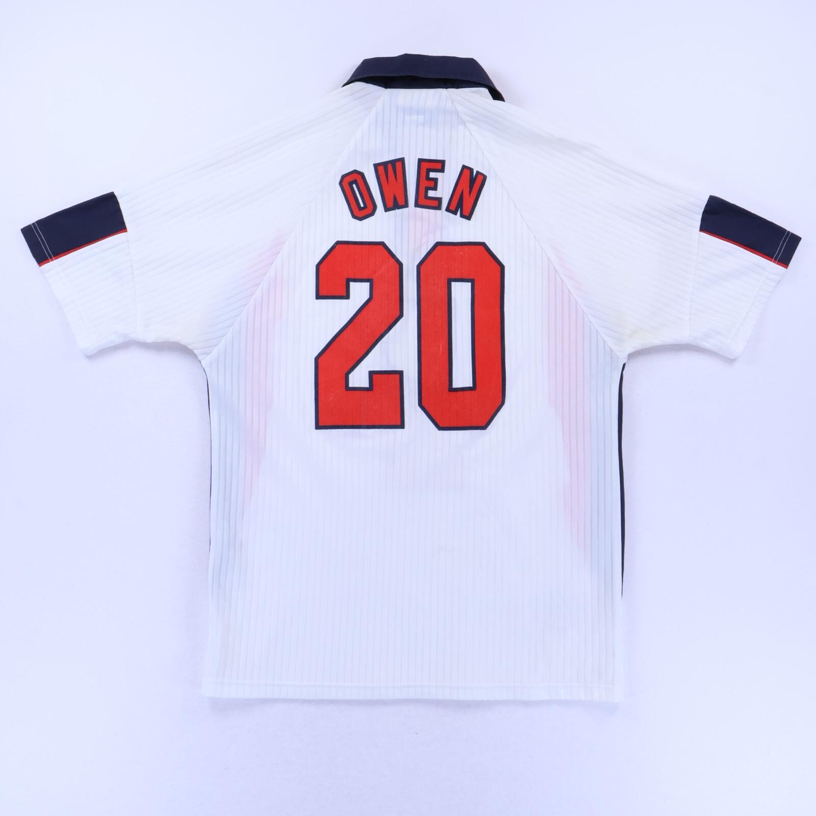 England Owen #20 1997/99 Home Shirt - M- FRONT