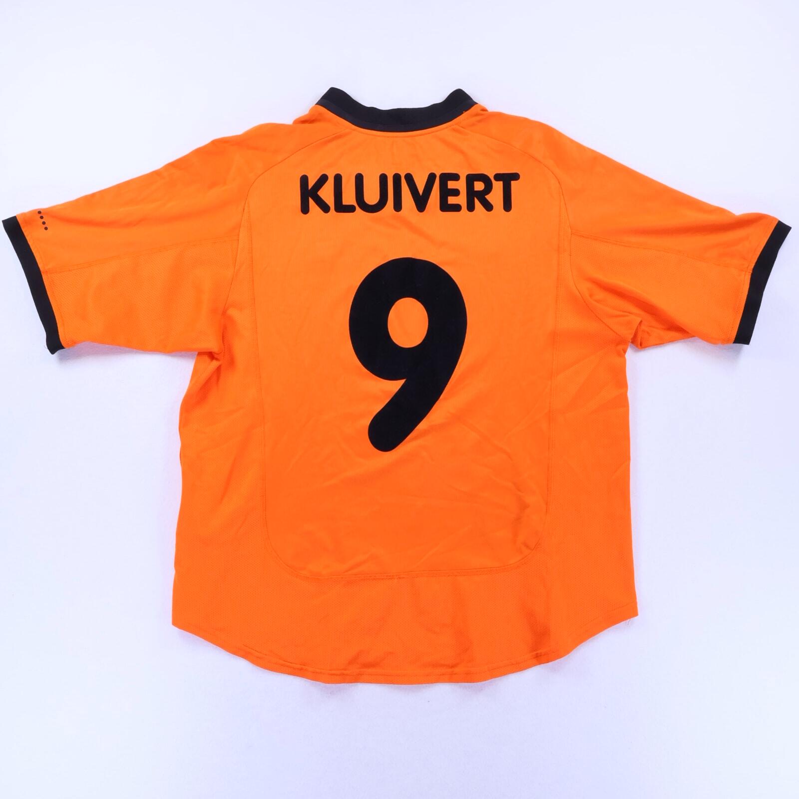 Netherlands Kluivert #9 2000/02 Home Shirt - L- FRONT