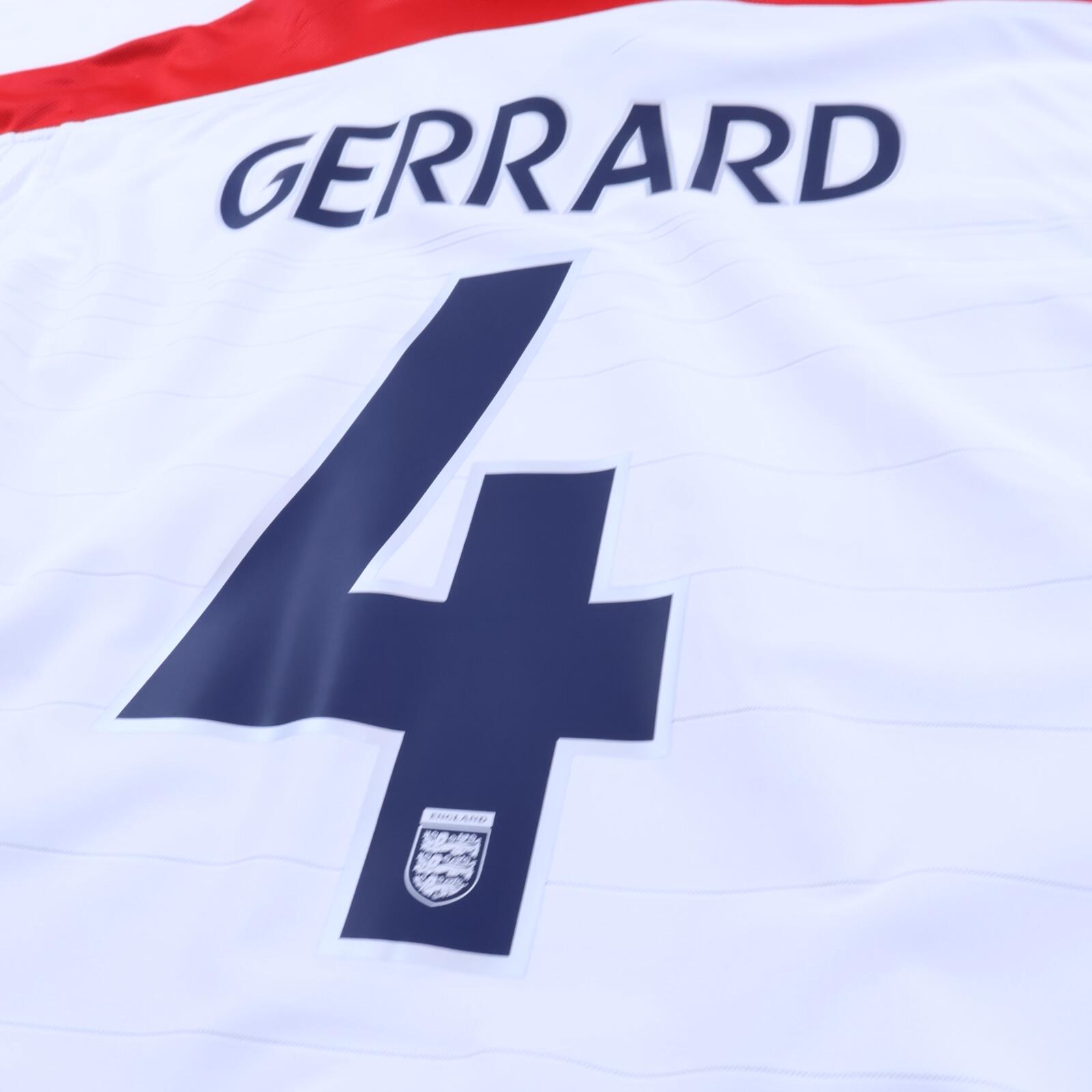 England Gerrard #4 2003/05 Home Shirt - Reversible - L- TAGS