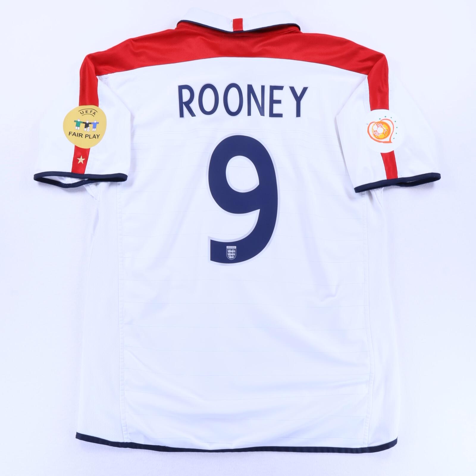 England Rooney #9 2003/05 Home Shirt - Reversible - XL- TAGS