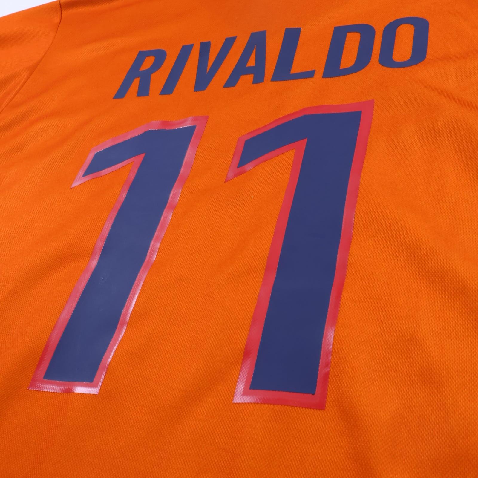 Barcelona Rivaldo #11 1998/99 Away Shirt - M- TAGS