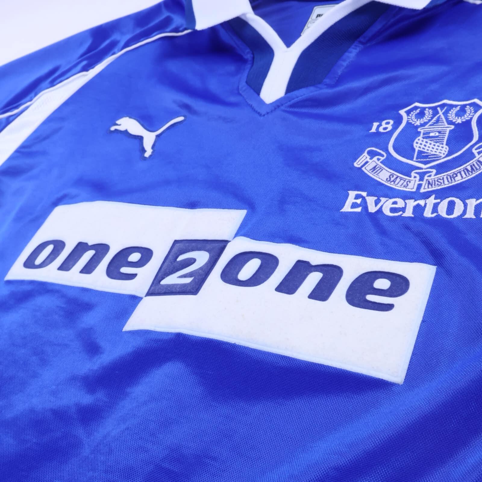 Everton Gascoigne #18 2000/02 Home Shirt - XL