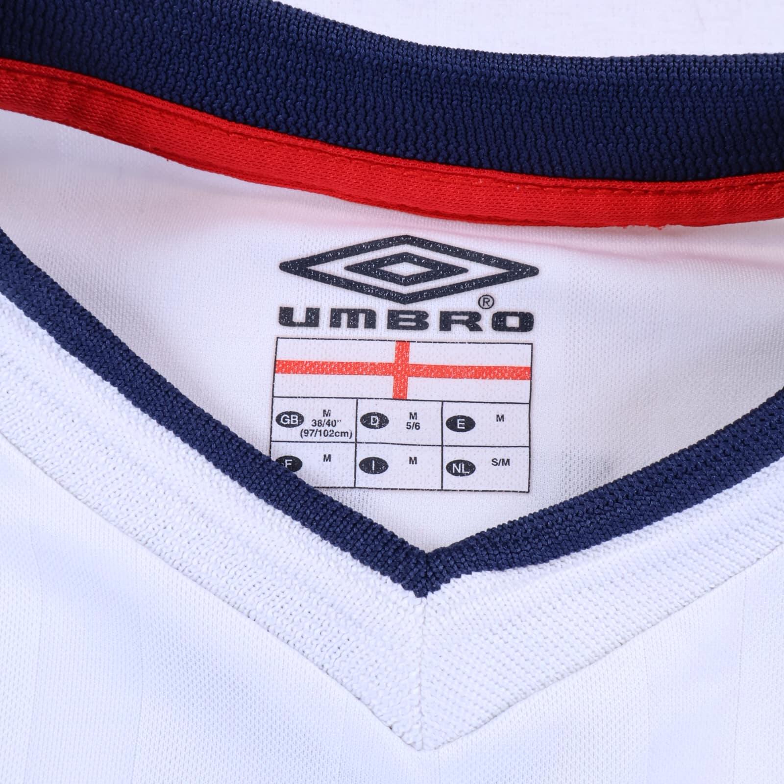 England Beckham #7 2001/03 Home Shirt - M