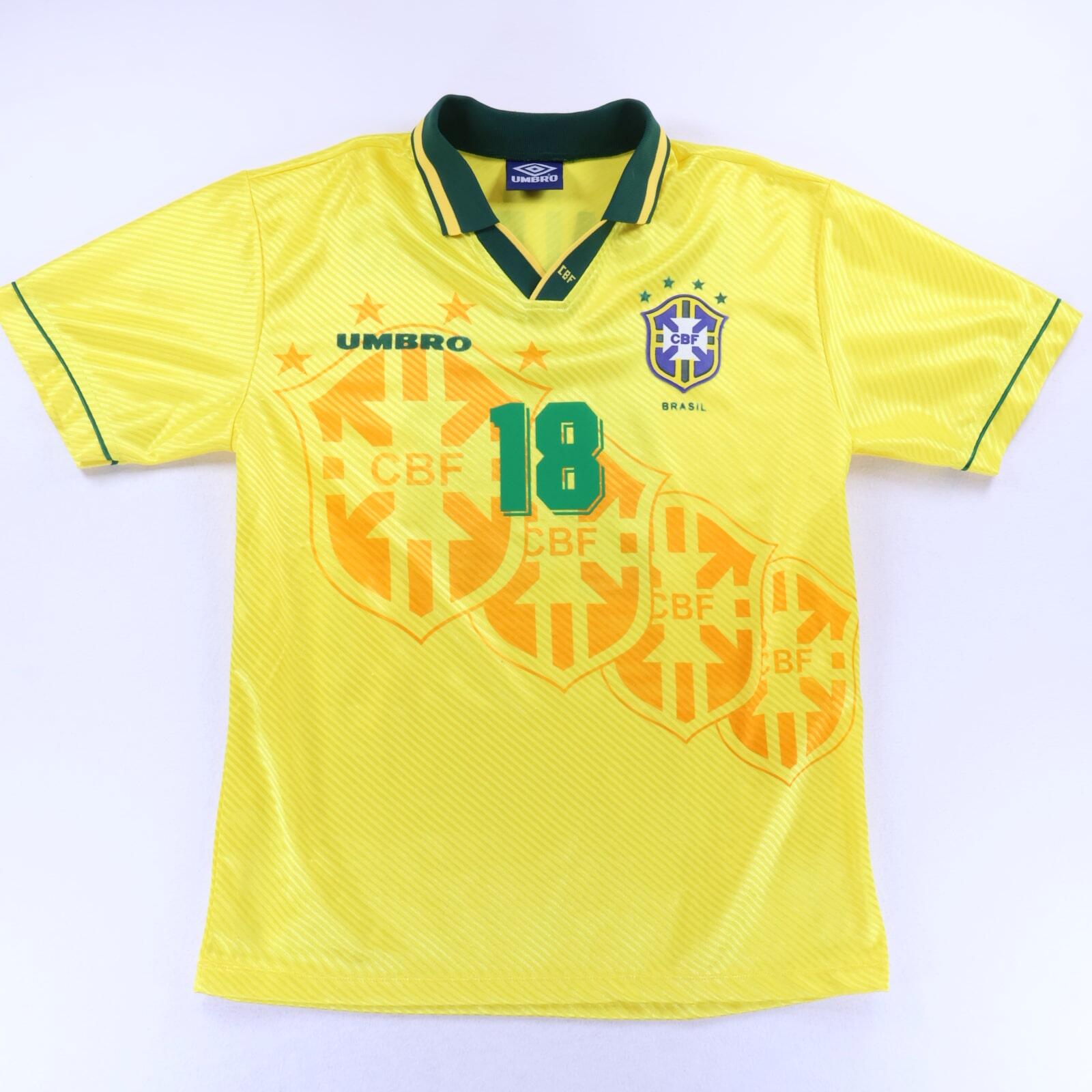 Brazil Ronaldinho #18 1994/96 Home Shirt - XL- FRONT