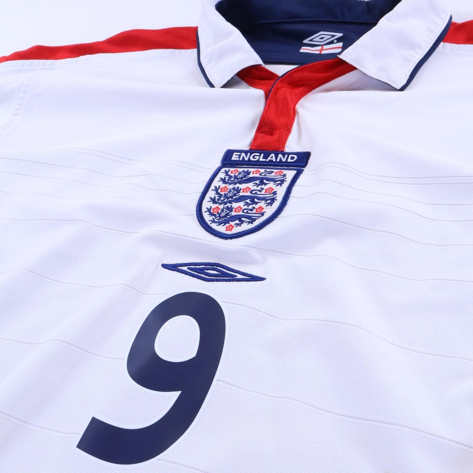 England Rooney #9 2003/05 Home Shirt - M