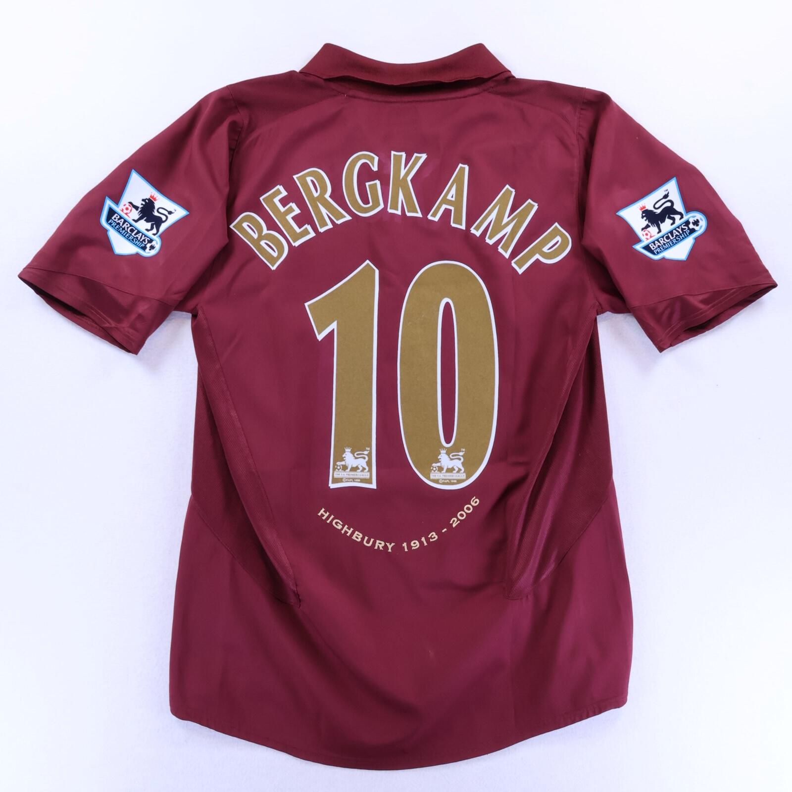 Arsenal Bergkamp #10 2005/06 Home Shirt - M- FRONT