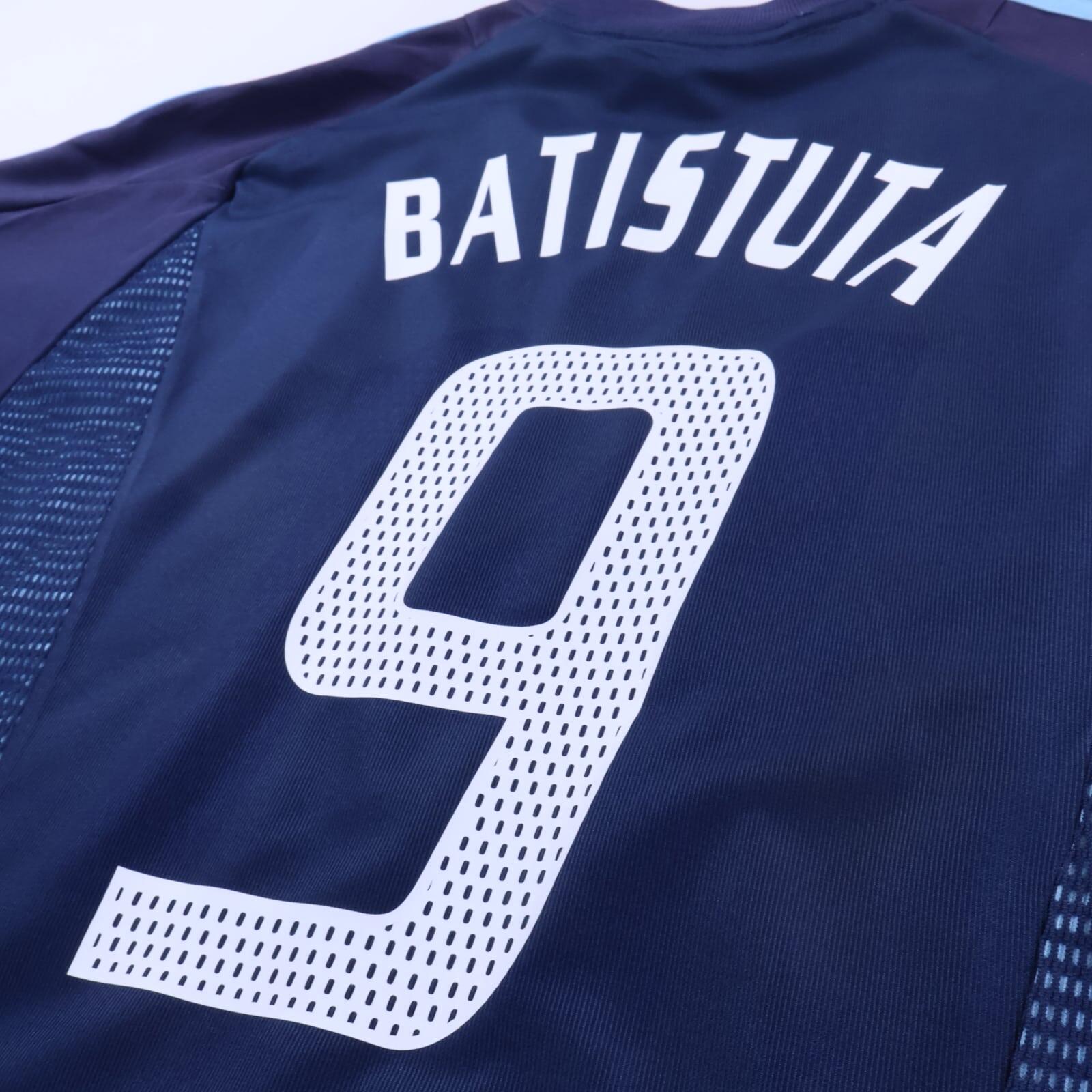 Argentina Batistuta #9 2002/04 Away Shirt - L- TAGS