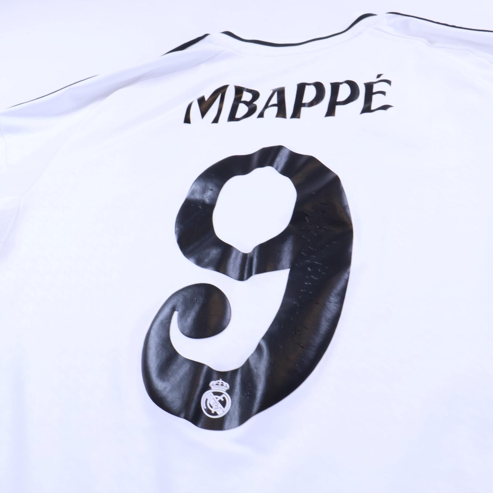 Real Madrid Mbappé #9 2024/25 Home Shirt - L- TAGS