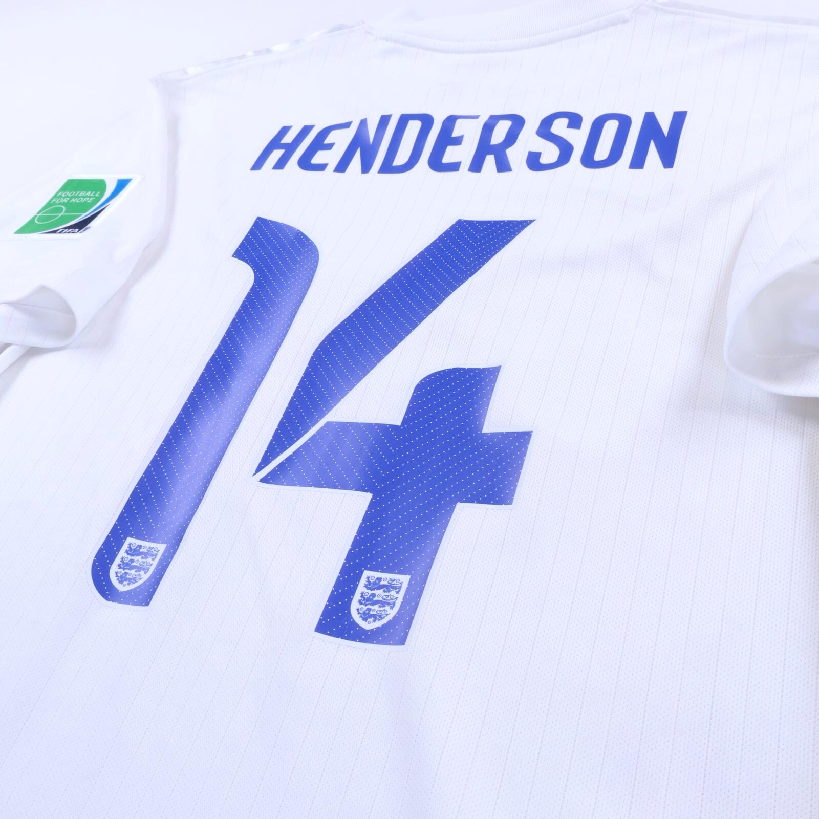 England Henderson #14 2014/15 Home Shirt - M- TAGS