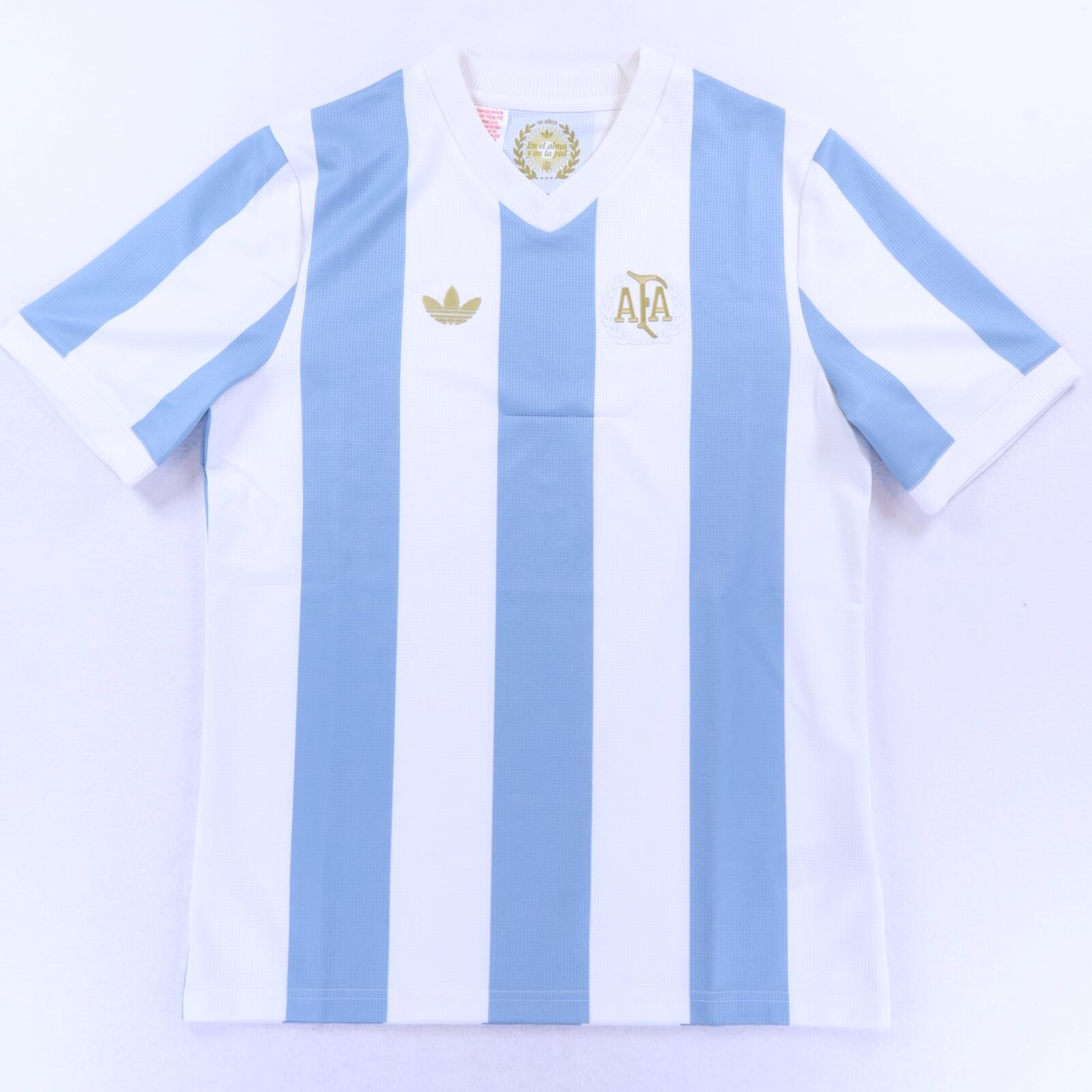 Argentina 2024/25 Home Shirt - 50Th Anniversary - YOUTH 15/16Y- FRONT