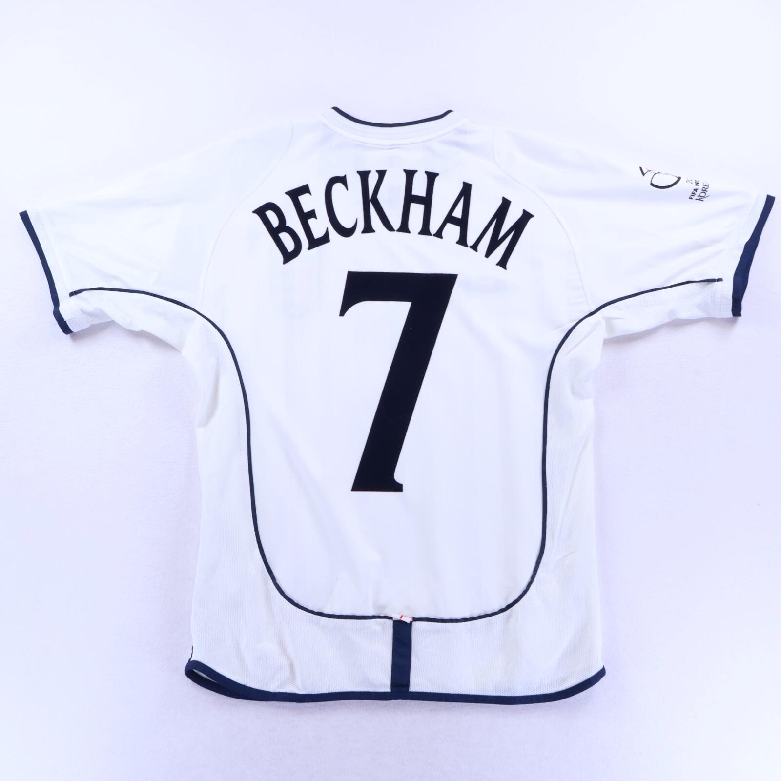 England Beckham #7 2001/03 Home Shirt - S- FRONT