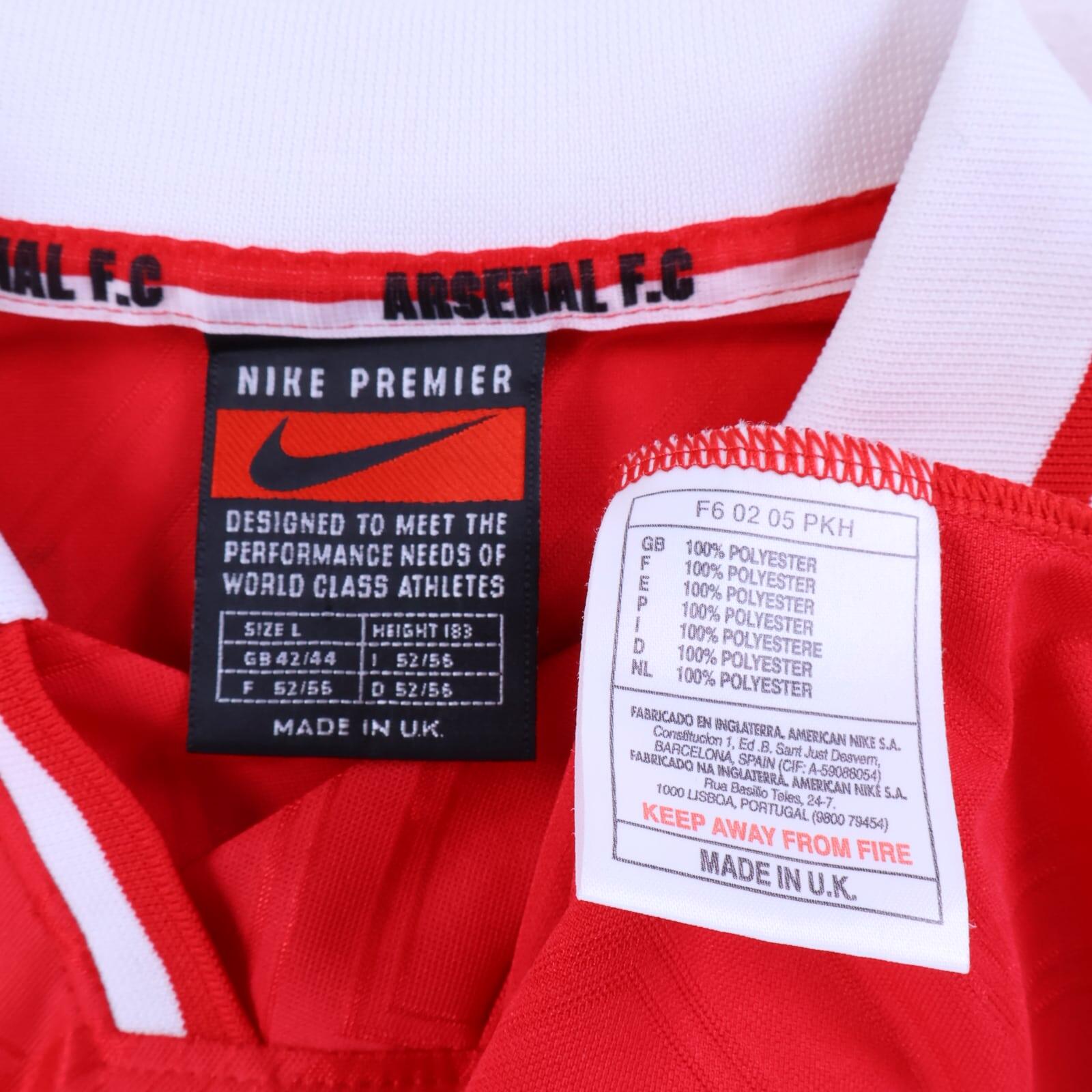Arsenal Bergkamp #10 1996/98 Home Shirt - L