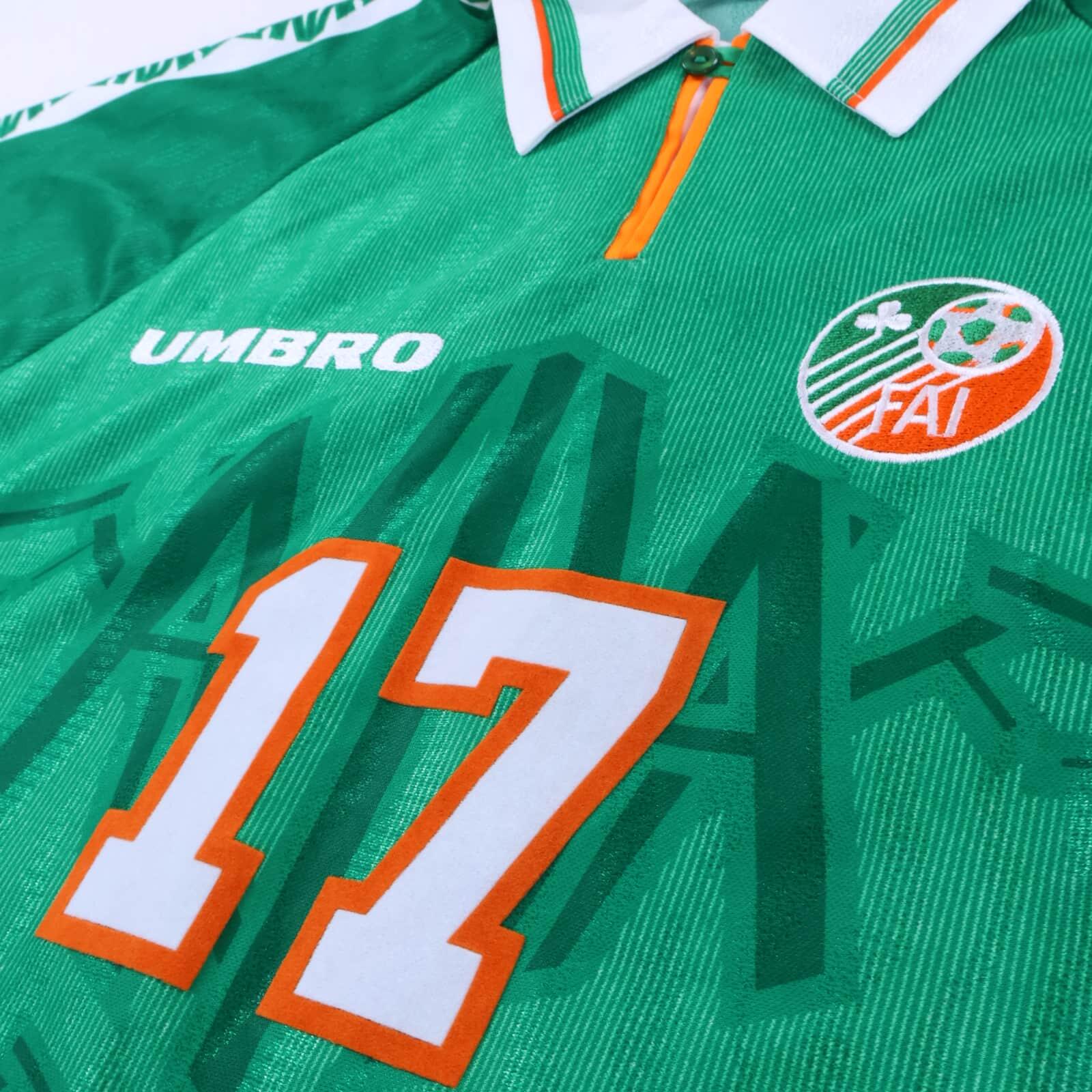 Republic Of Ireland #17 1996/98 Home Shirt - Match Issue - XL- BACK