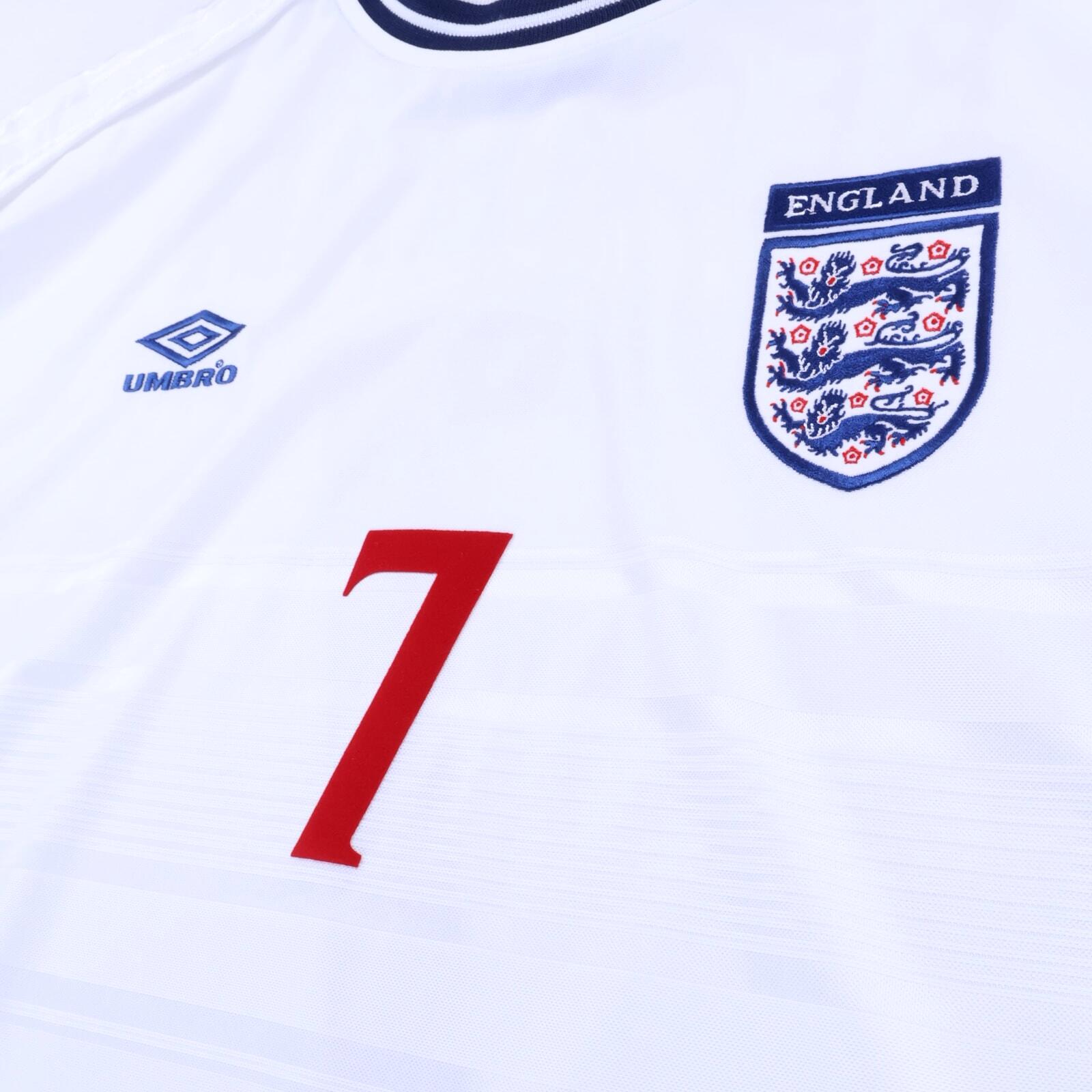 England Beckham #7 1999/01 Home Shirt - 2XL