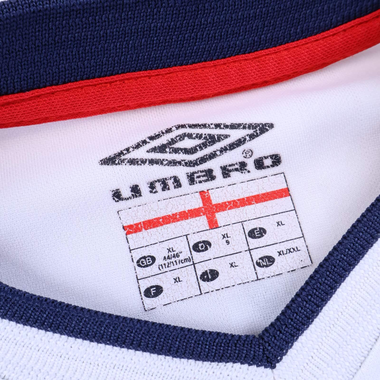 England Beckham #7 2001/03 Home Shirt - XL- TAGS