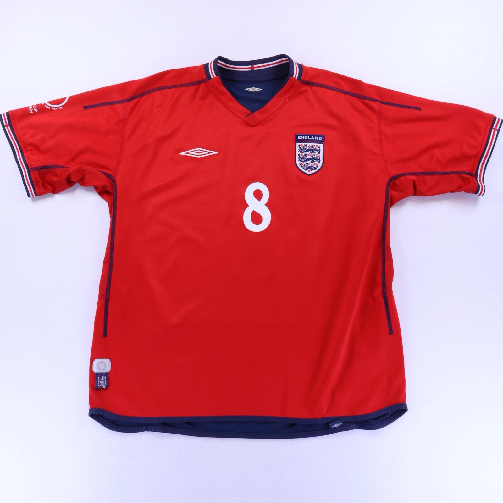 England Scholes #8 2002/04 Away Shirt - XL- BACK