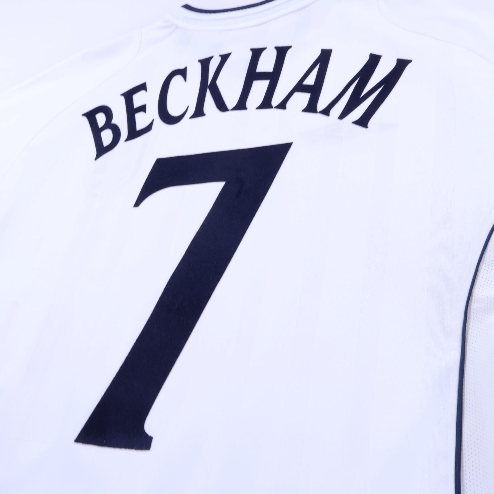 England Beckham #7 2001/03 Home Shirt - L