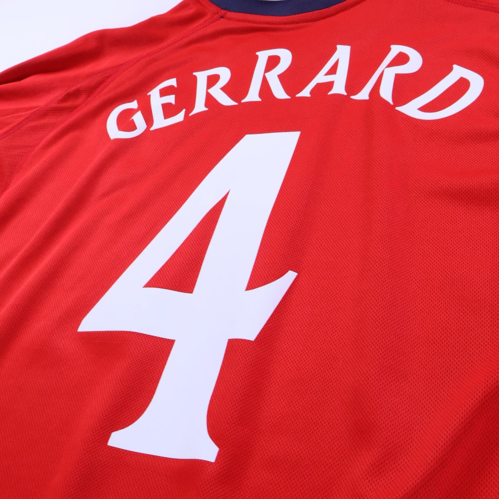 England Gerrard #4 2002/04 Away Shirt - Reversible - XL- TAGS