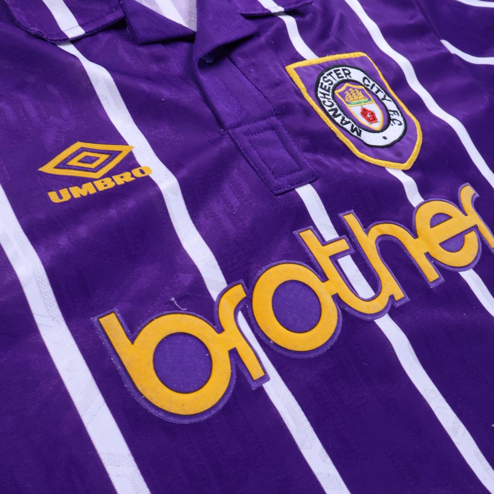 Manchester City 1992/94 Away Shirt - XL- BACK
