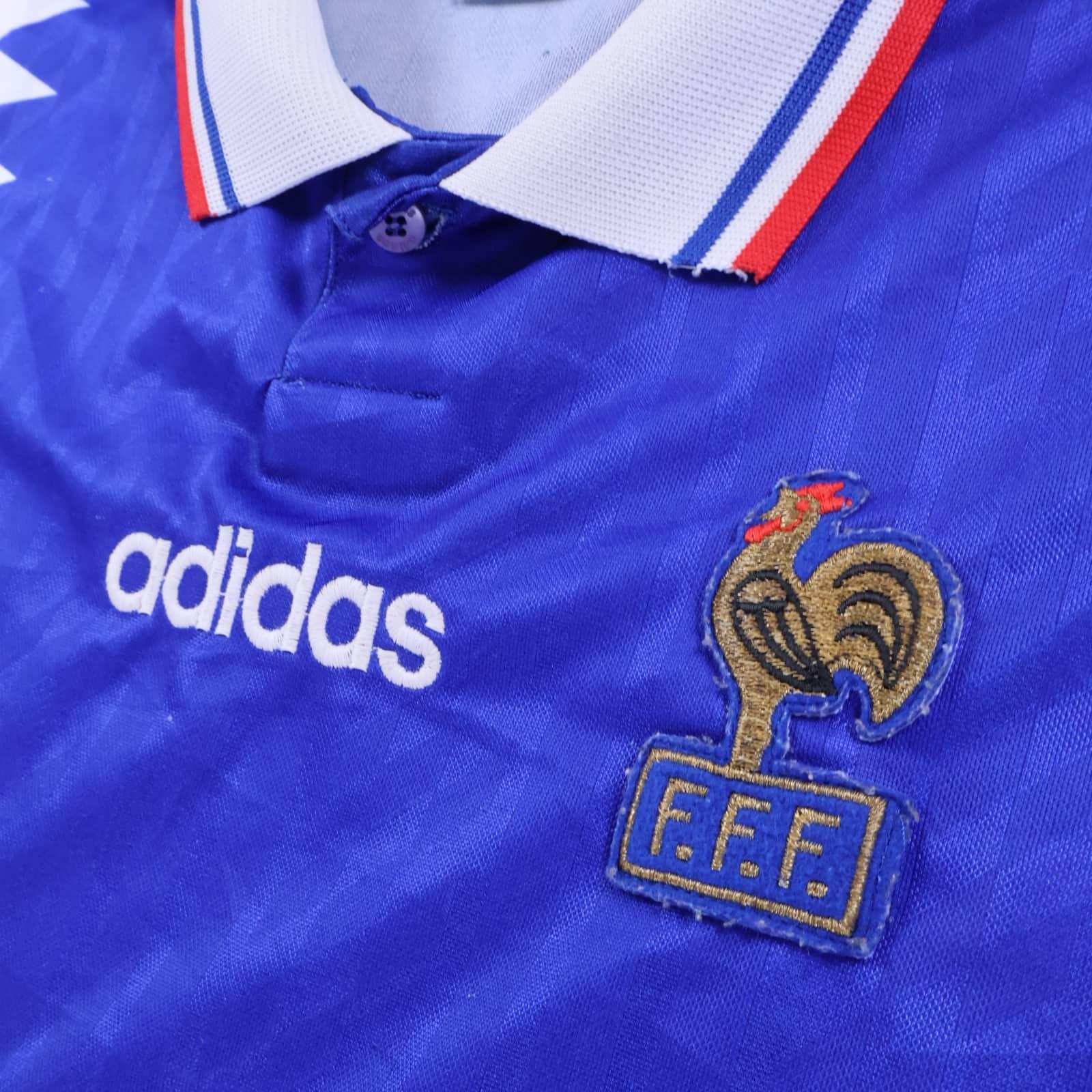 France 1994/96 Home Shirt - L- BACK