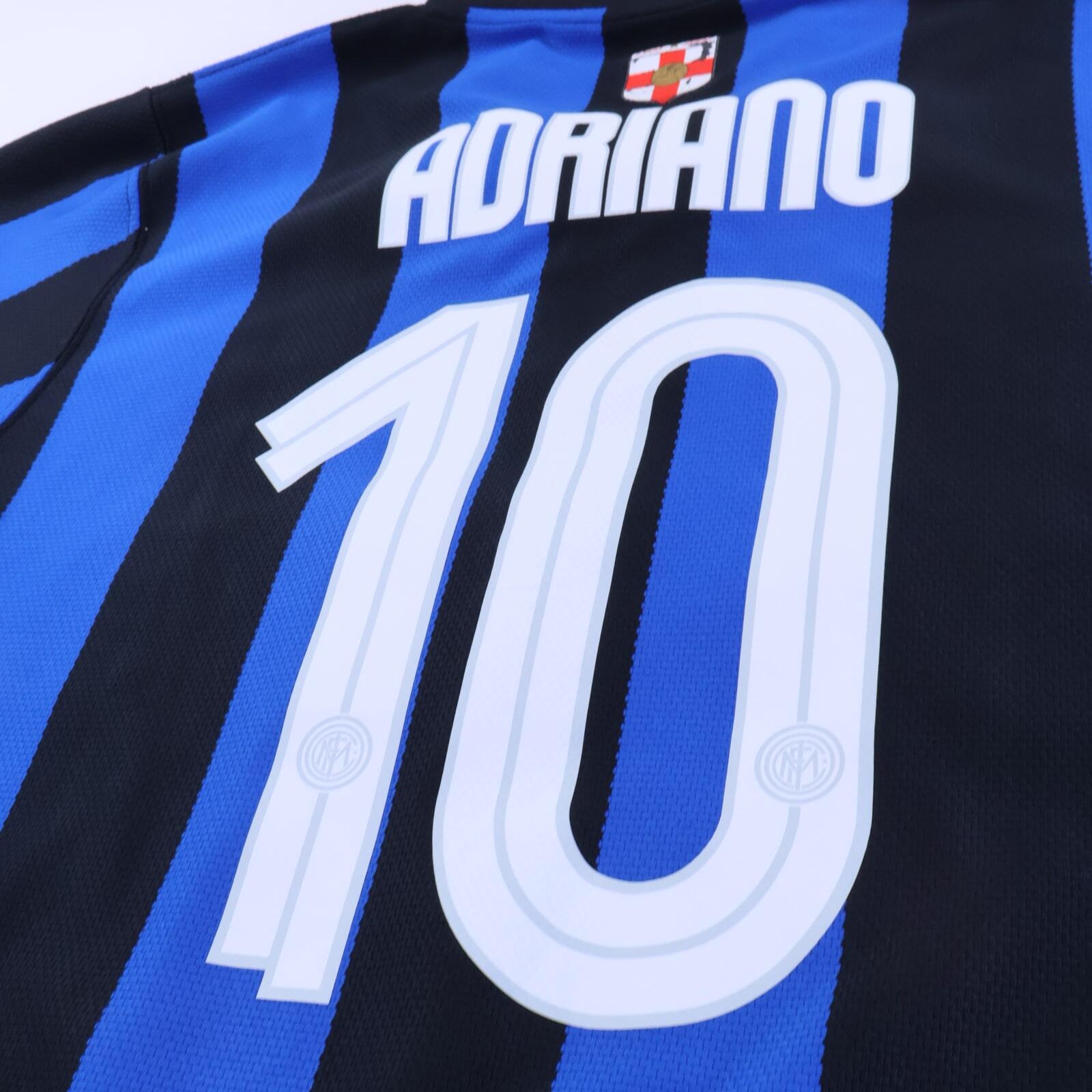 Inter Milan Adriano #10 2007/08 Home Shirt - L- TAGS