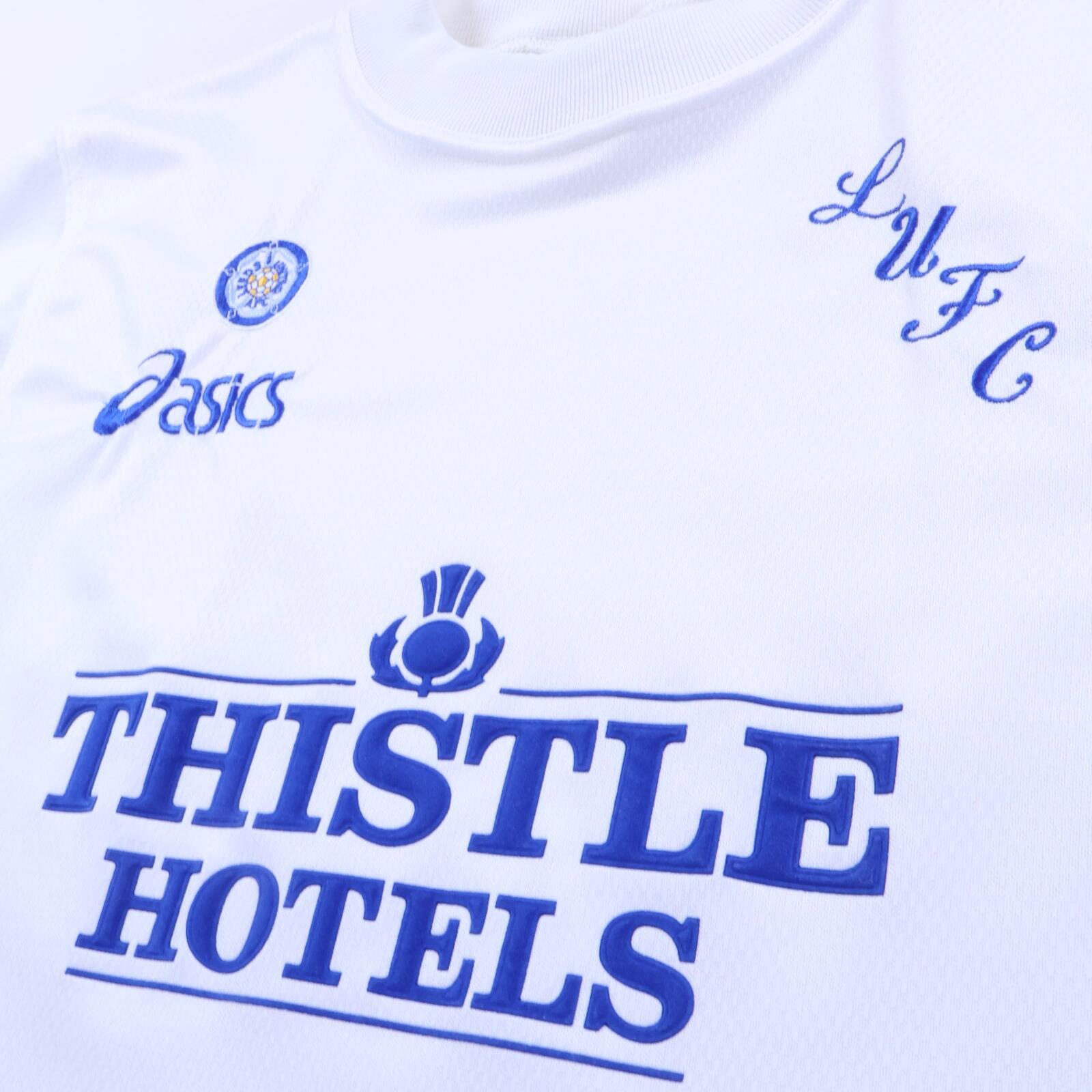 Leeds United 1995/96 Home Shirt - L- BACK