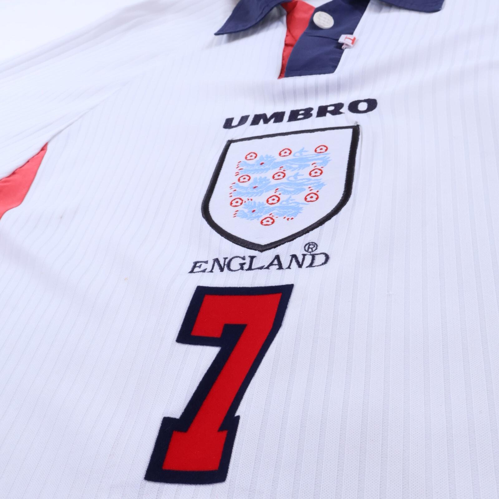 England Beckham #7 1997/98 Home Shirt - XL