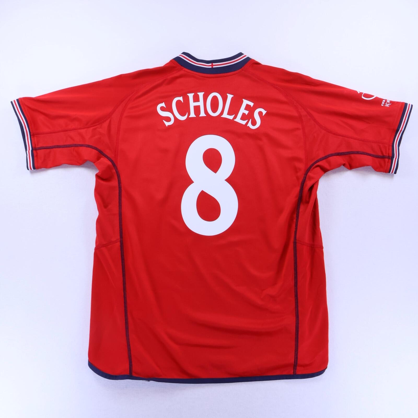 England Scholes #8 2002/04 Away Shirt - Reversible - XL- FRONT